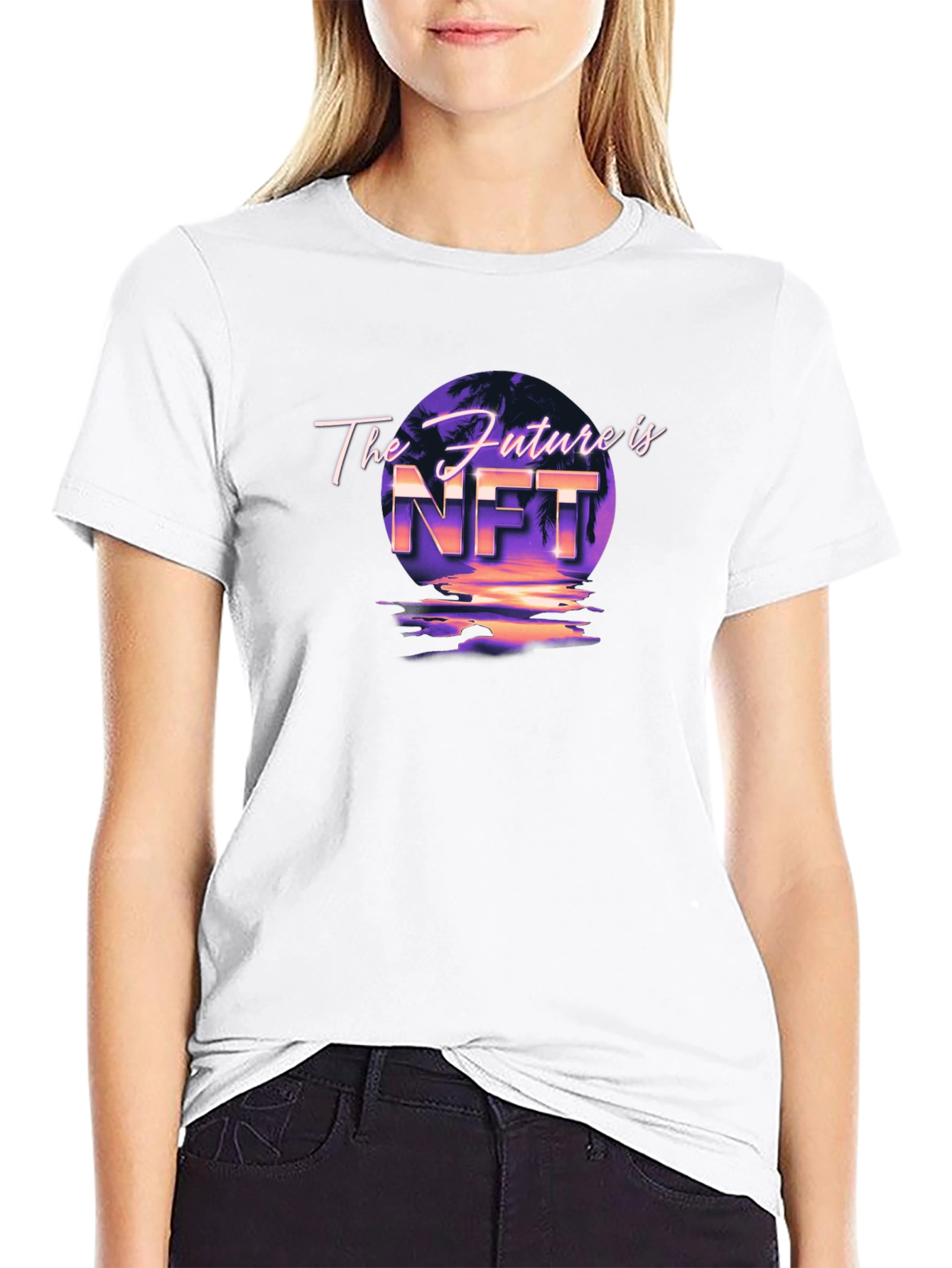 The Future is NFT Black Graphic Tee
