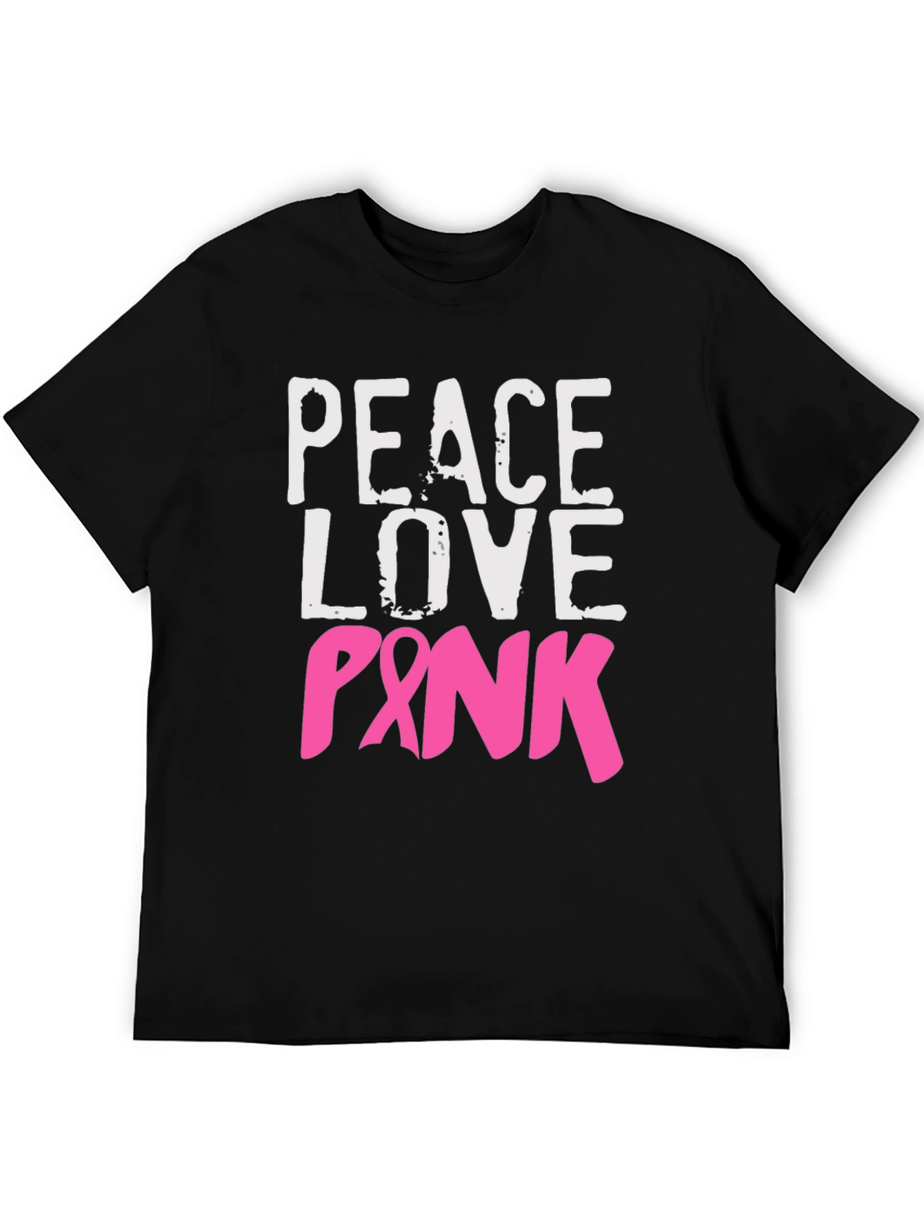 Peace Love Pink Breast Cancer Awareness T-Shirt