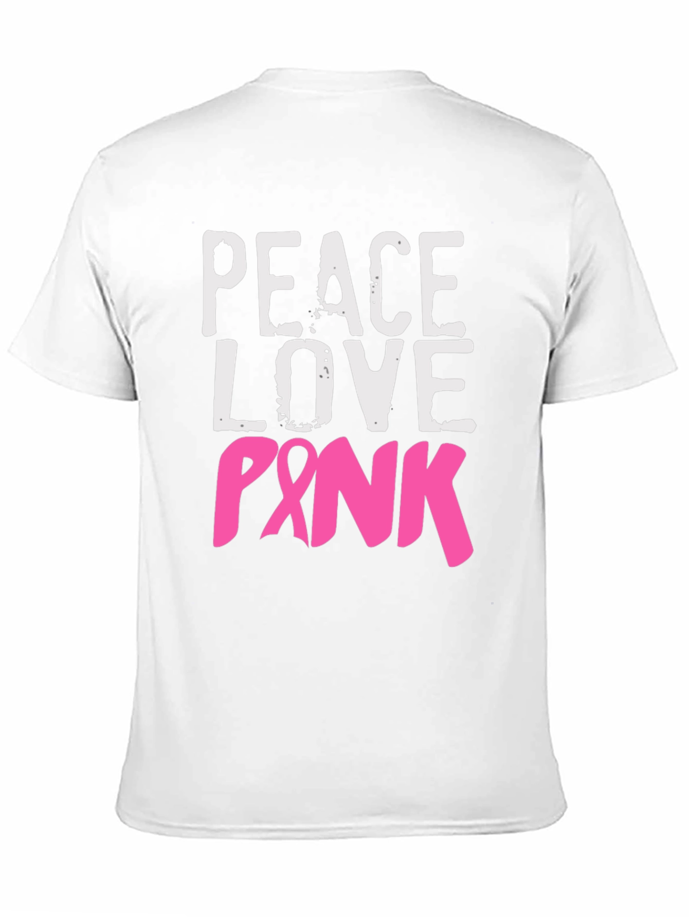 Peace Love Pink Breast Cancer Awareness T-Shirt