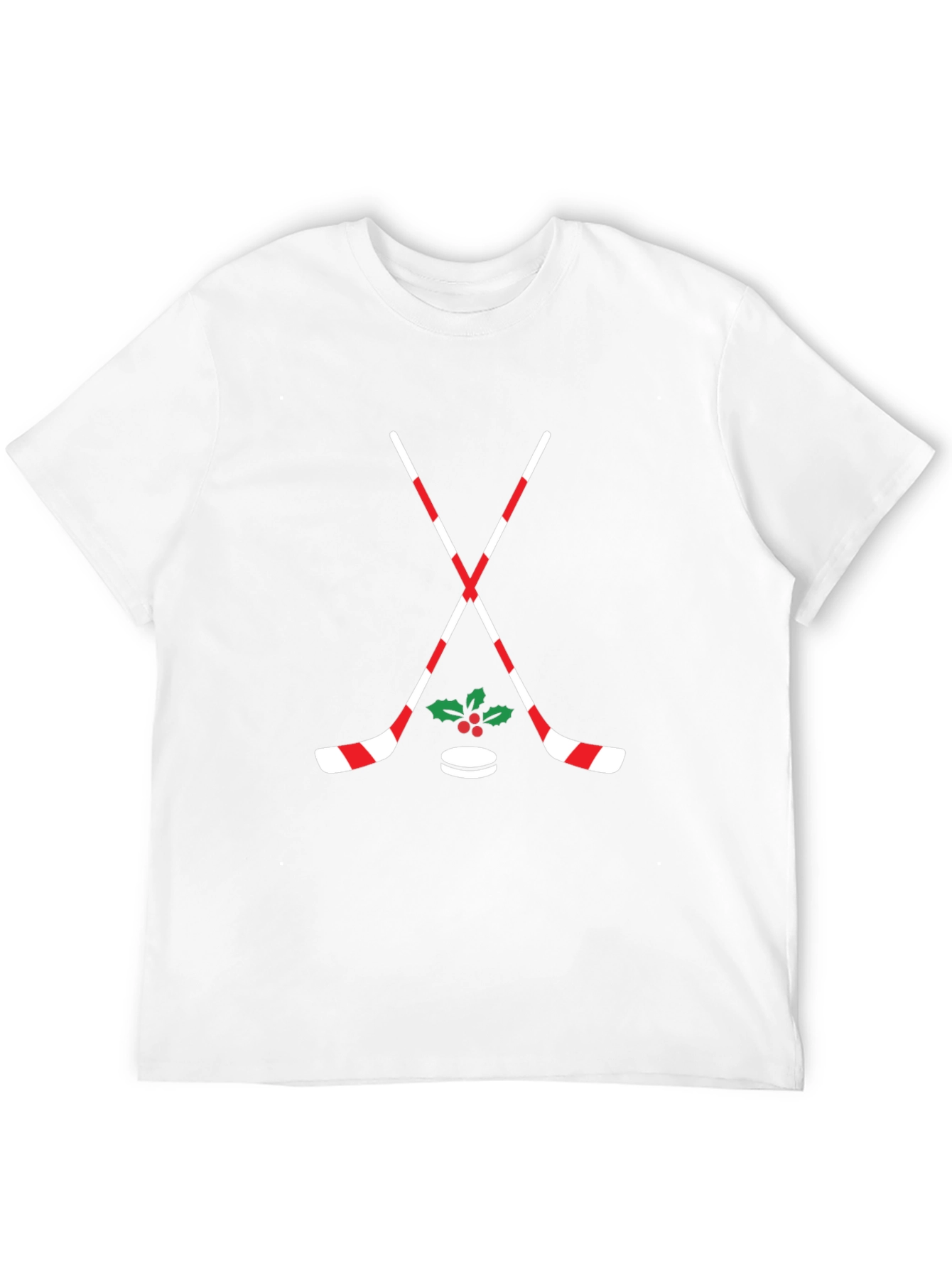 Festive Hockey T-Shirt: Holiday Cheer on Ice