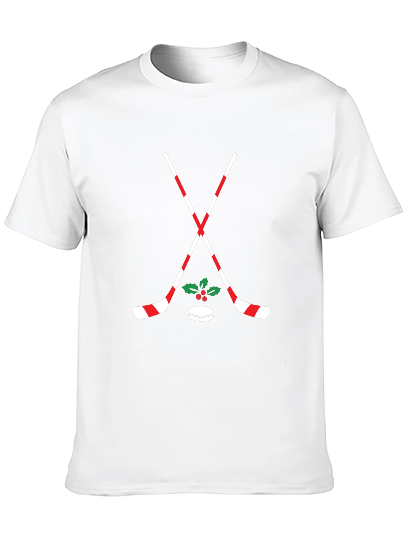 Festive Hockey T-Shirt: Holiday Cheer on Ice