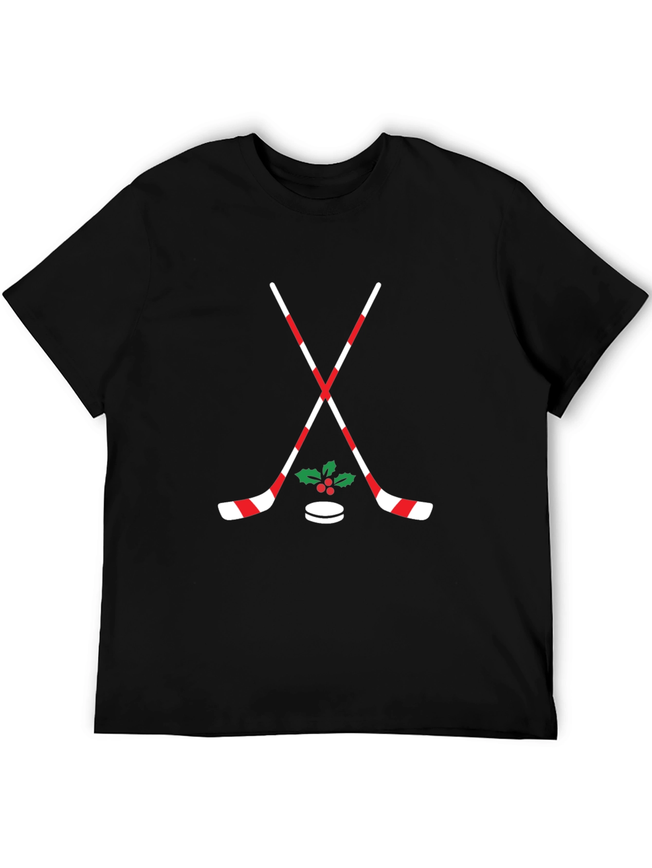 Festive Hockey T-Shirt: Holiday Cheer on Ice