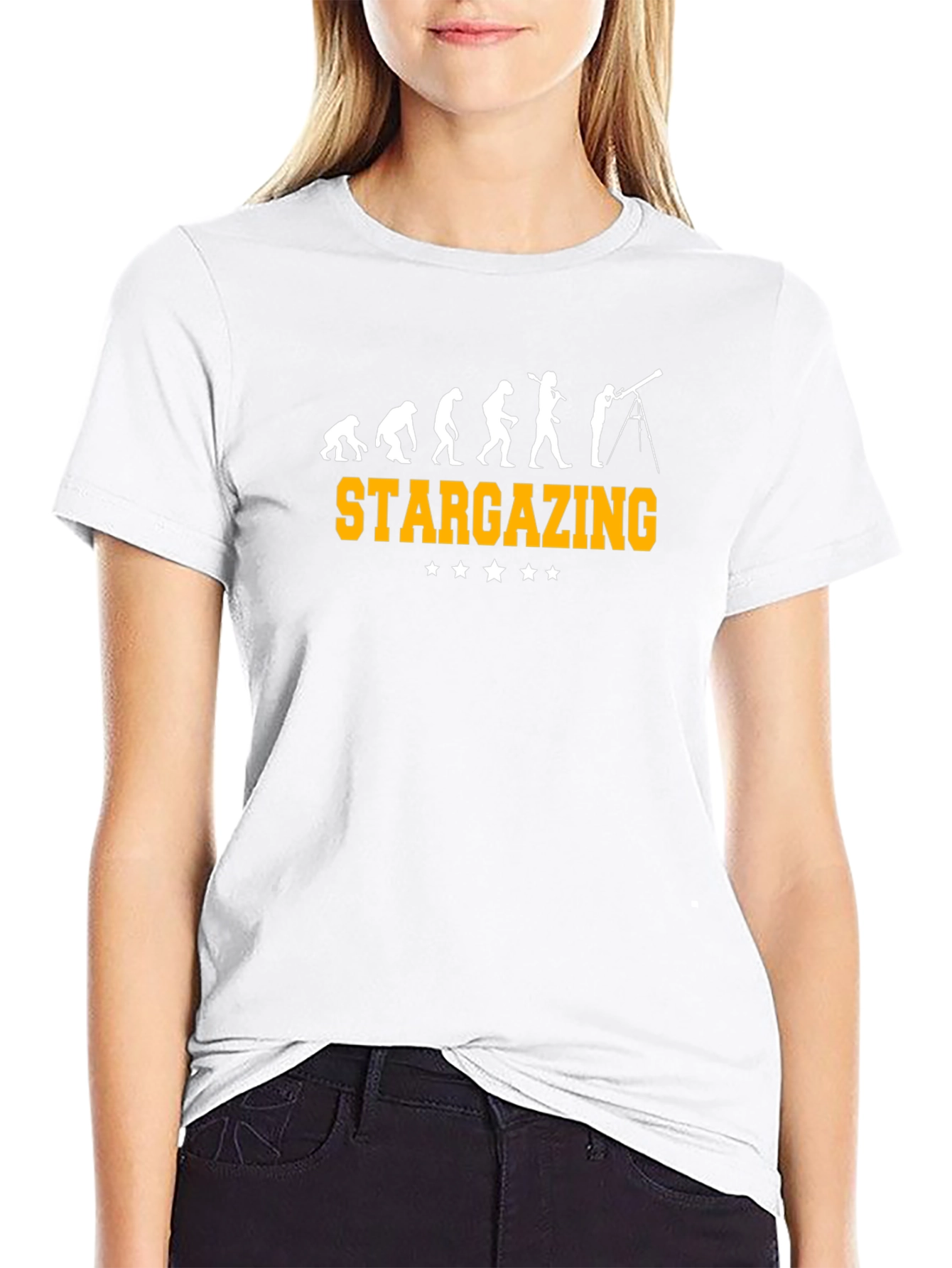 Stargazing Evolution Black T-Shirt