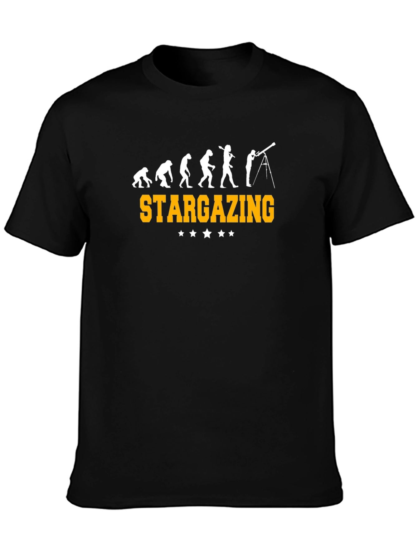 Stargazing Evolution Black T-Shirt