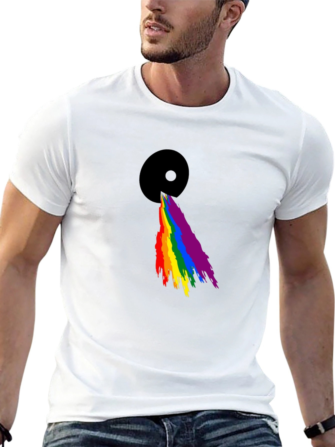 Rainbow Prism Graphic Tee