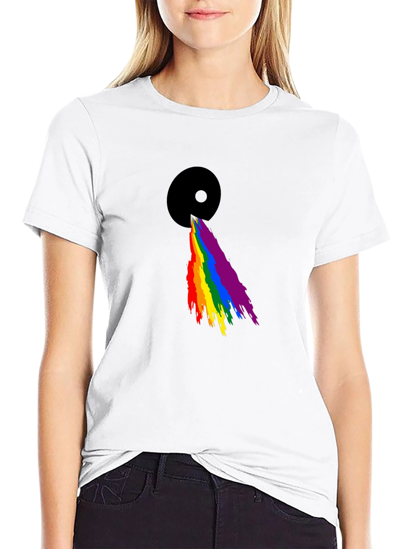 Rainbow Prism Graphic Tee