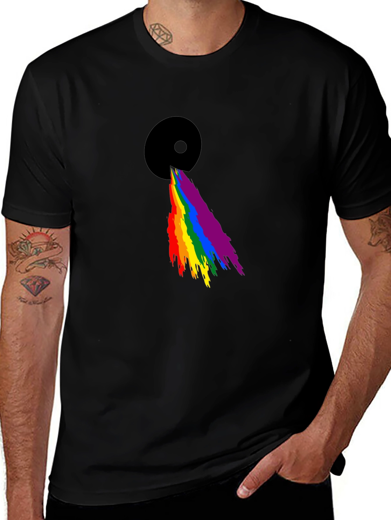 Rainbow Prism Graphic Tee