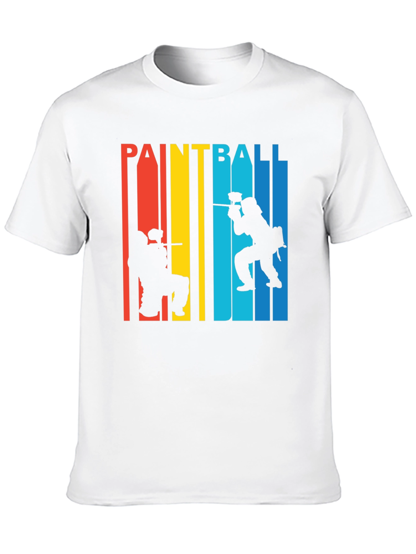 Paintball Silhouette Graphic T-Shirt - Stylish Sportswear