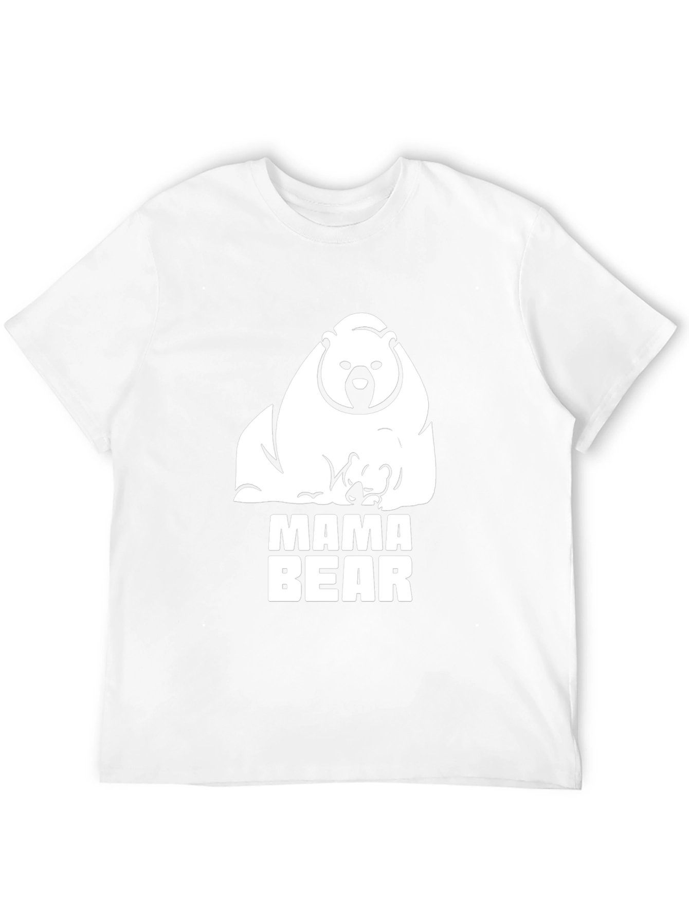 Mama Bear Graphic Tee - Black Cotton T-Shirt