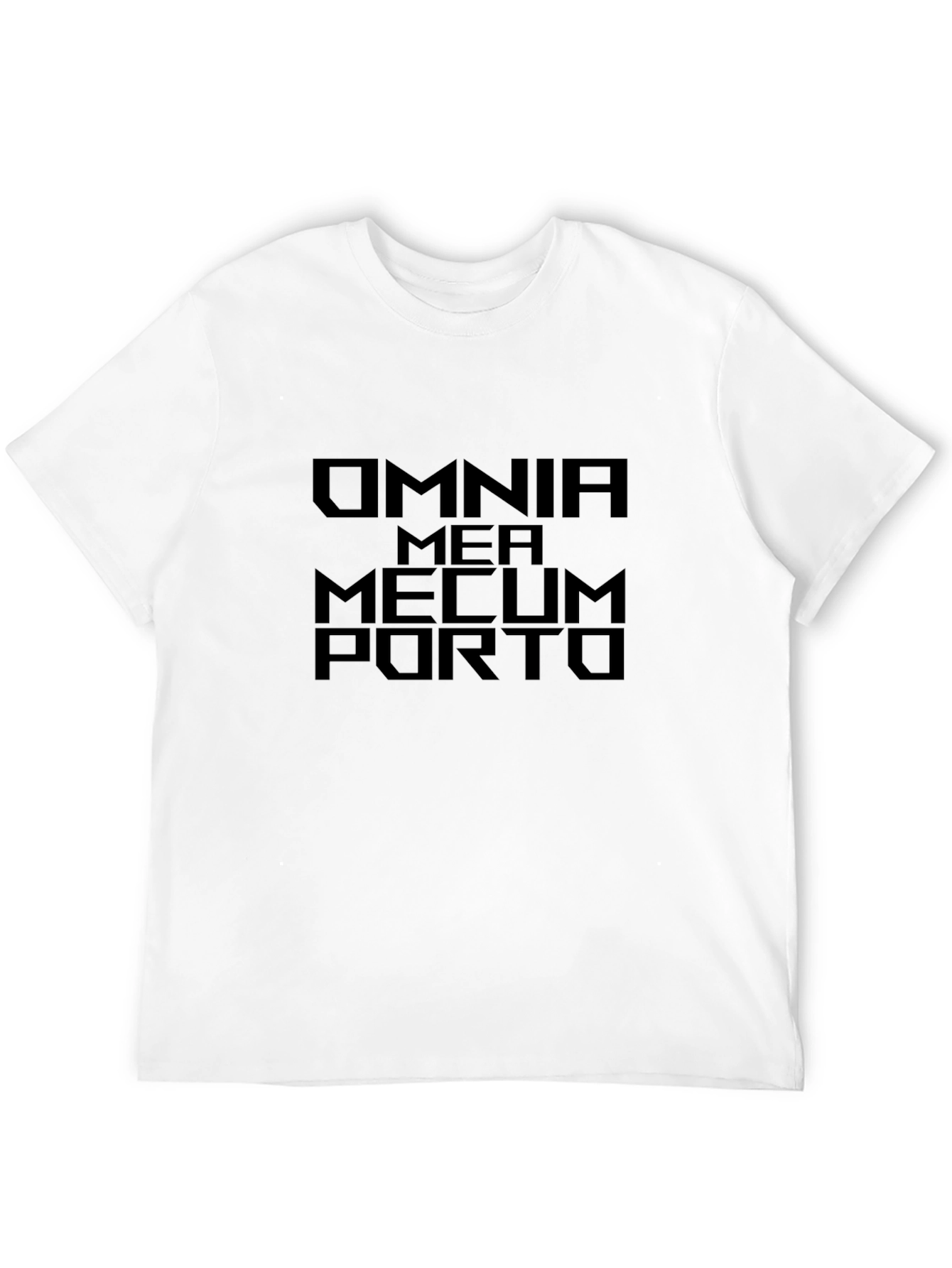 Omnia Mea Mecum Porto Graphic T-Shirt - Black