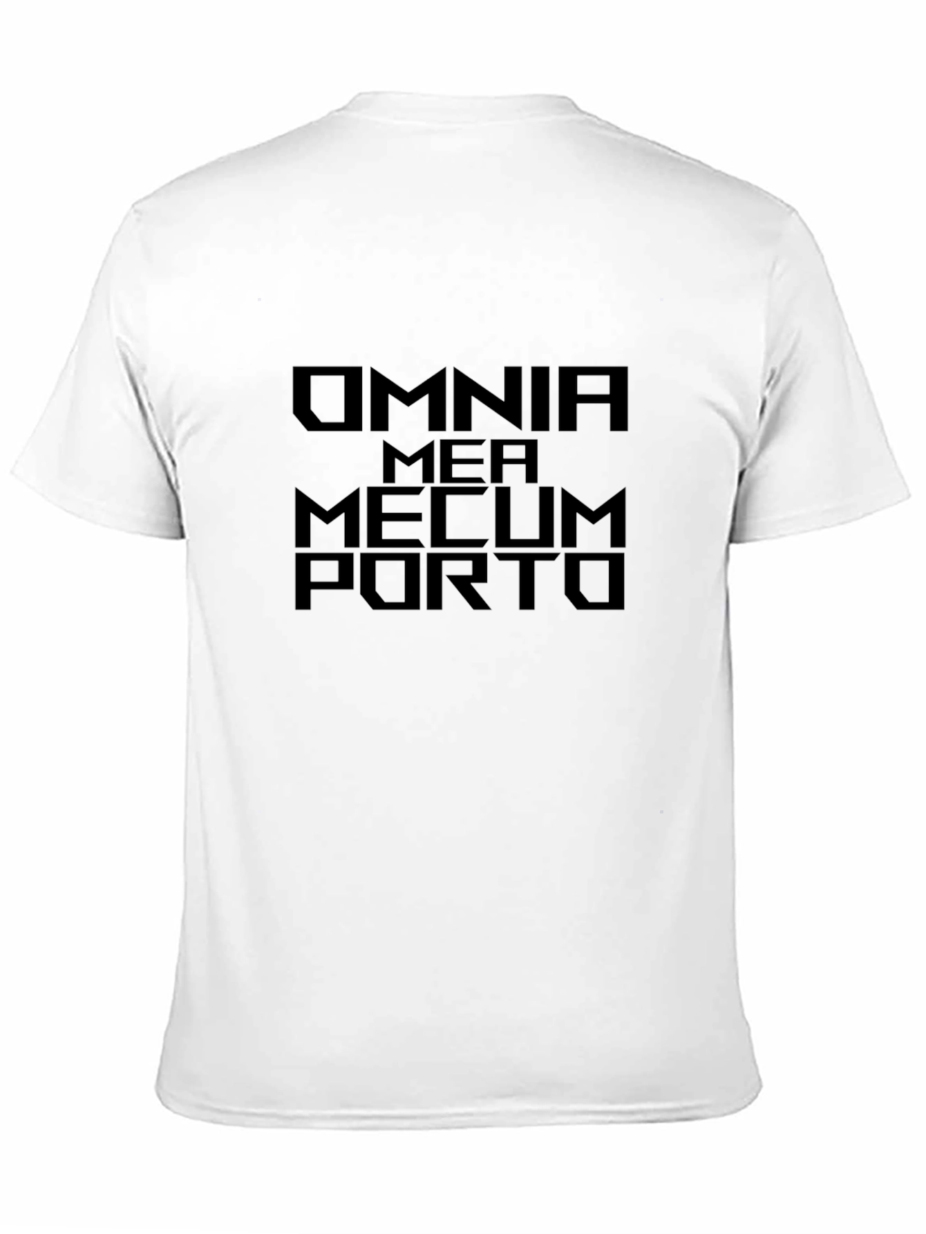 Omnia Mea Mecum Porto Graphic T-Shirt - Black