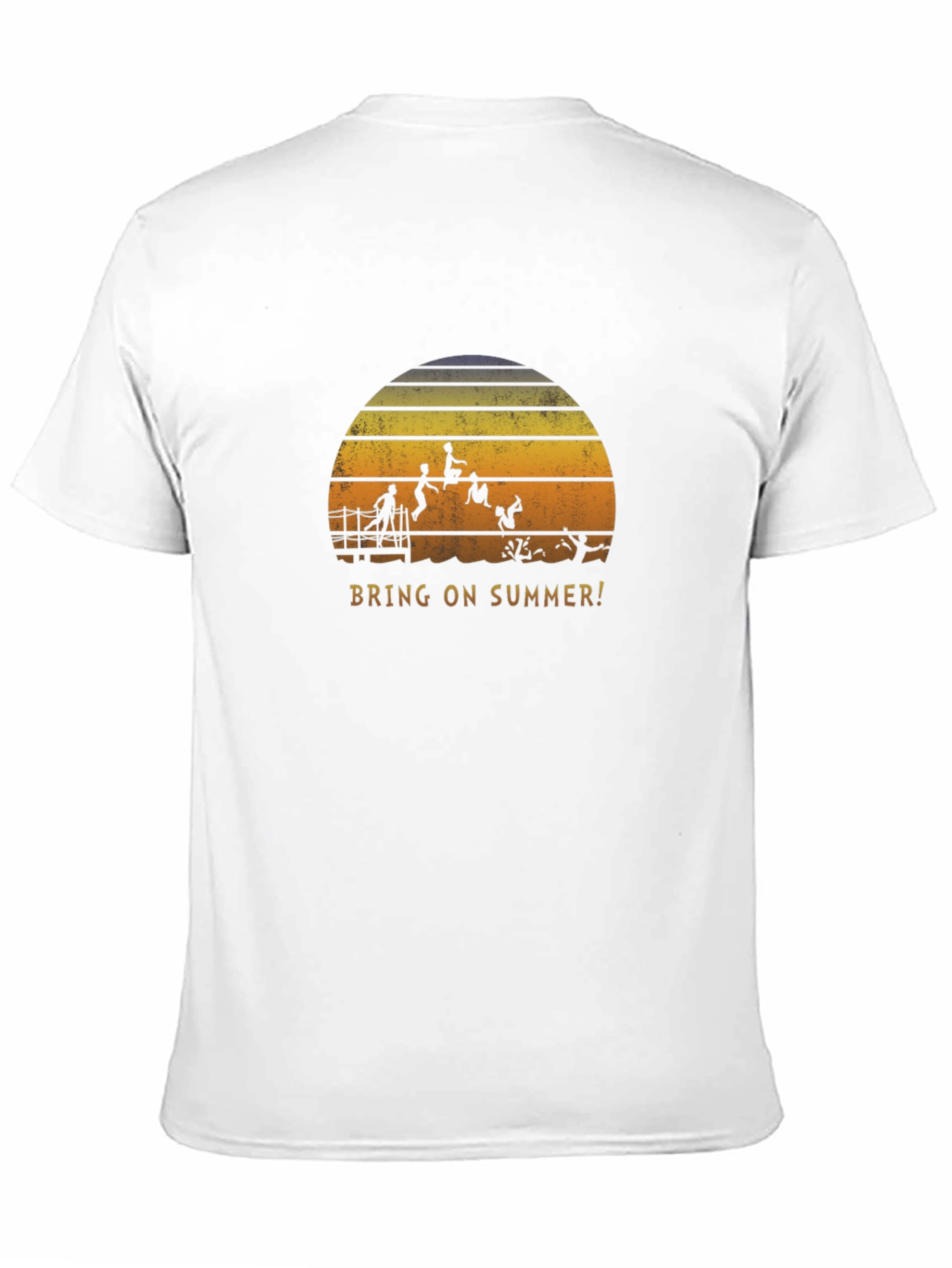 Bring on Summer Black Graphic T-Shirt