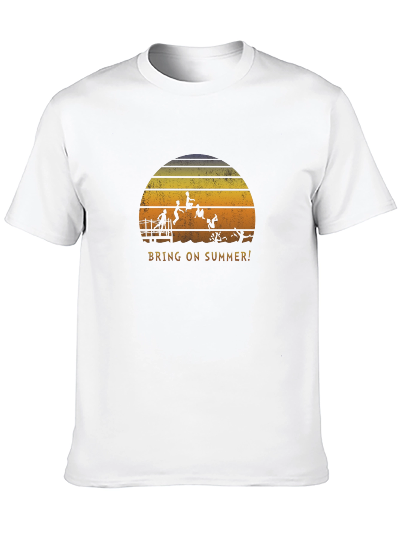 Bring on Summer Black Graphic T-Shirt