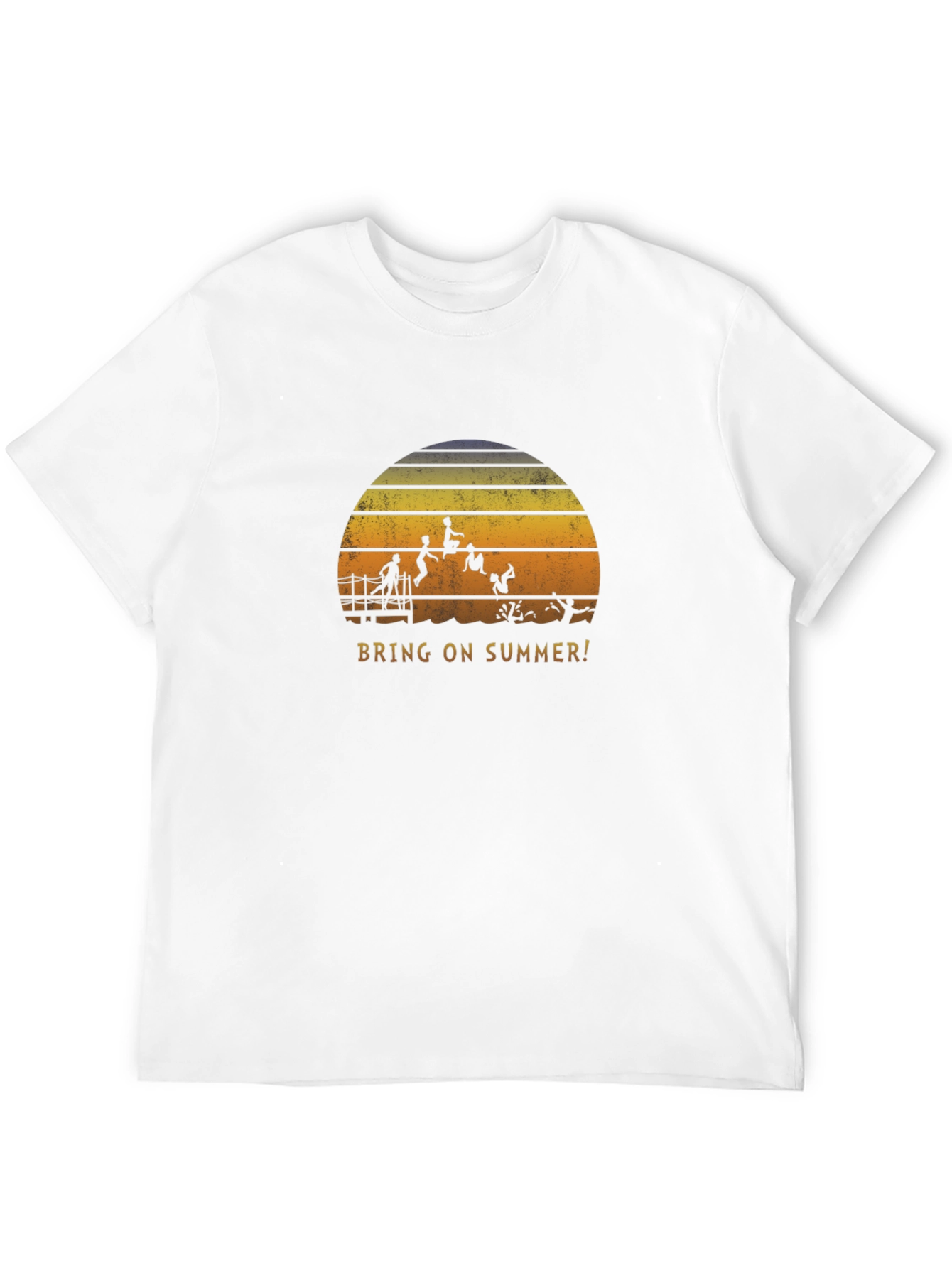 Bring on Summer Black Graphic T-Shirt