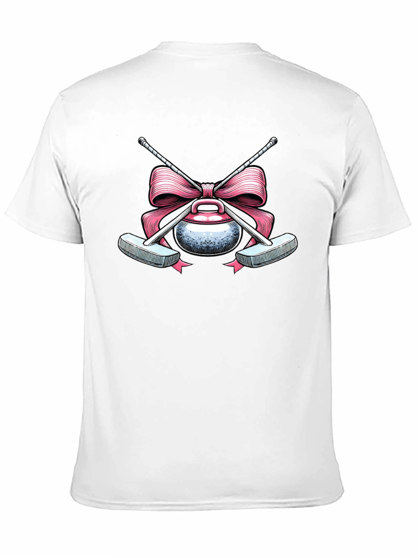 Curling Stone with Bow T-Shirt