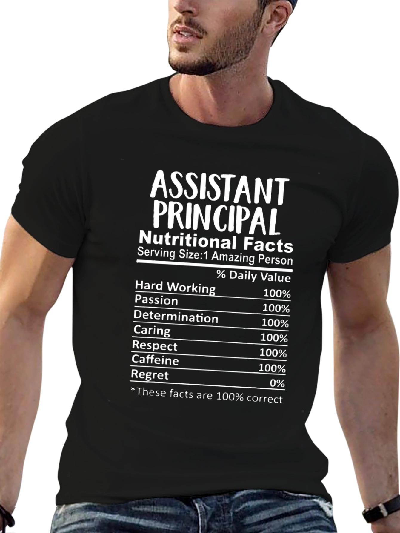 Assistant Principal Nutritional Facts T-Shirt
