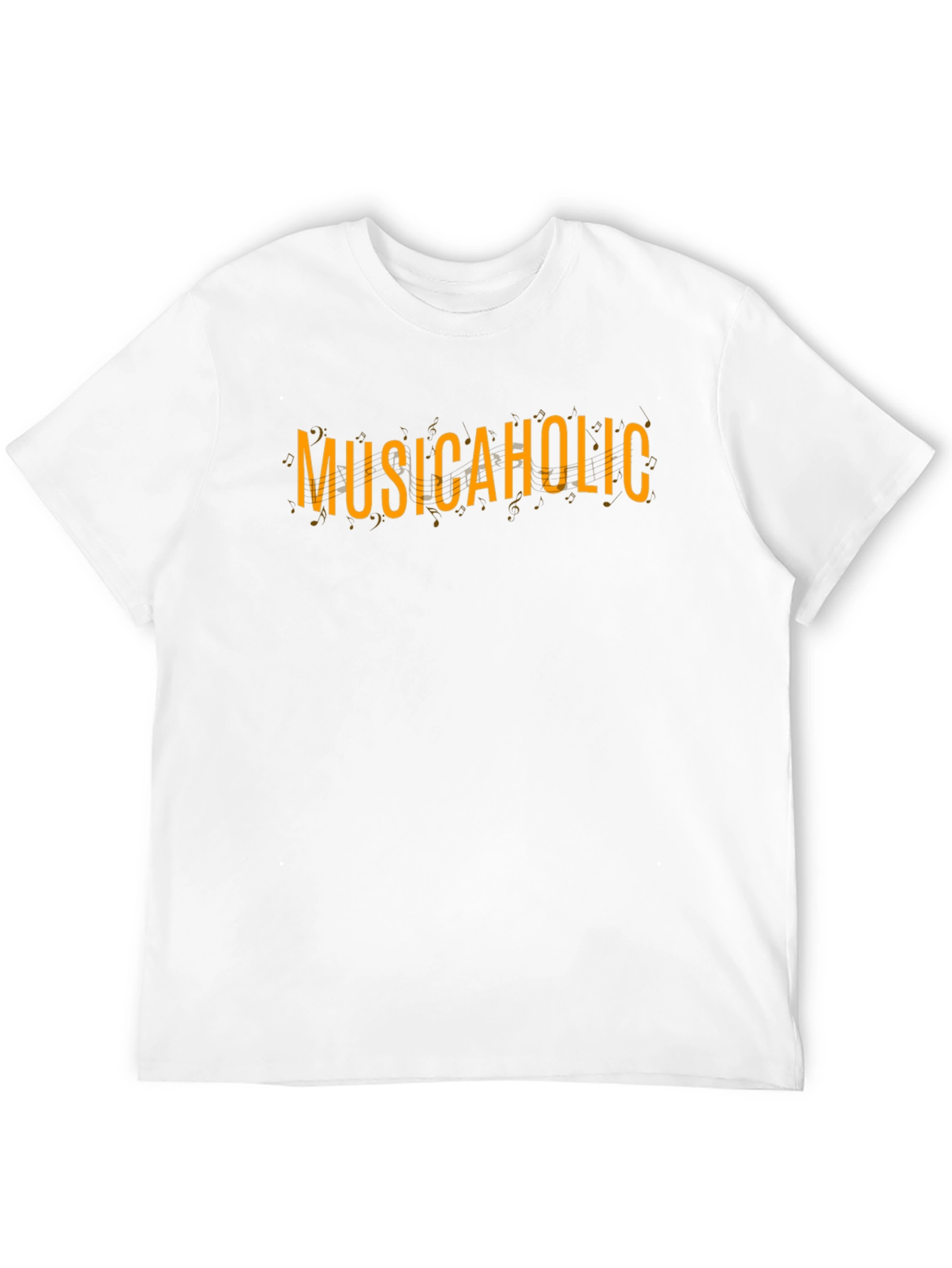 Musicaholic Black Tee - Stylish Graphic Print