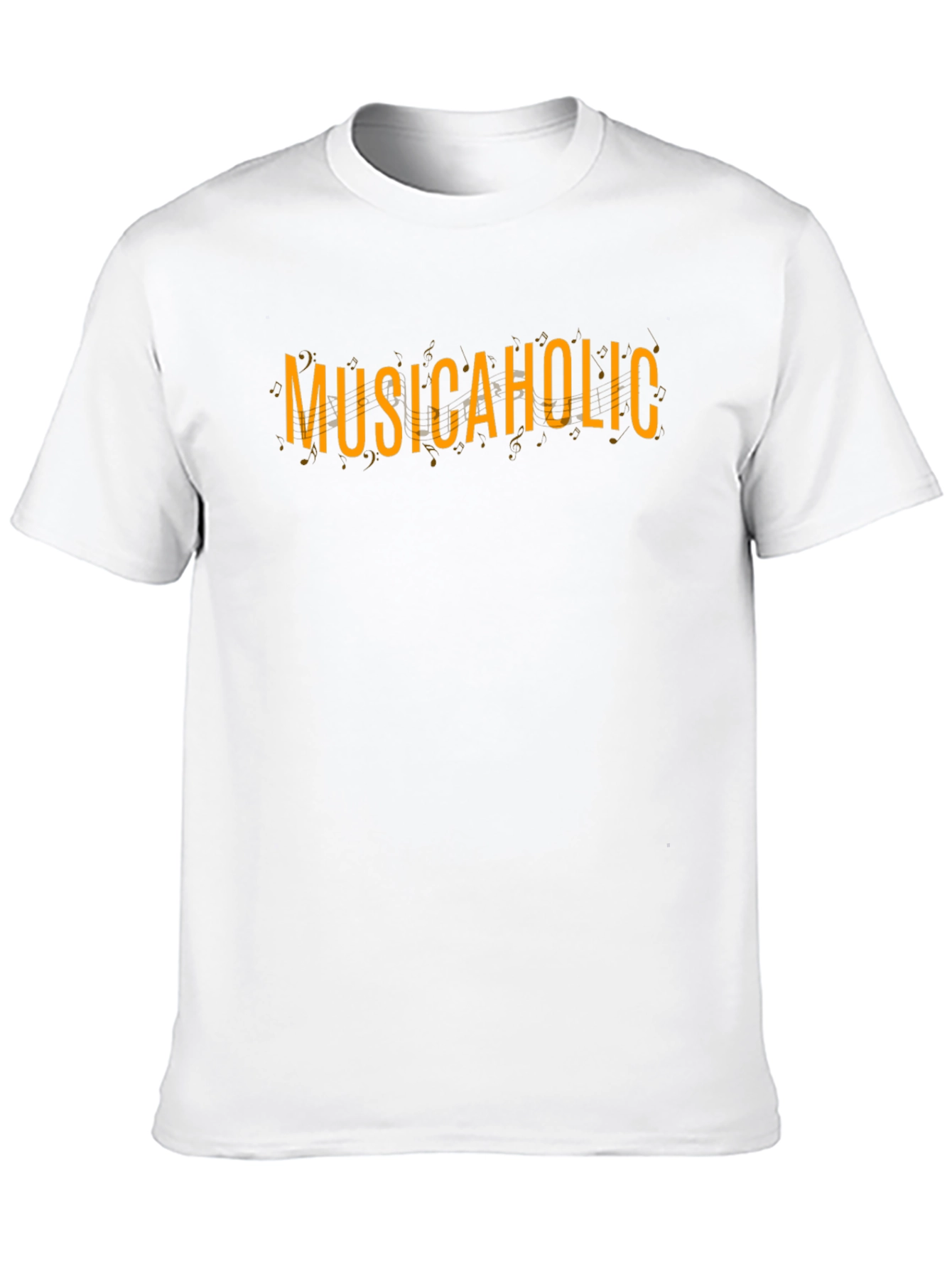 Musicaholic Black Tee - Stylish Graphic Print