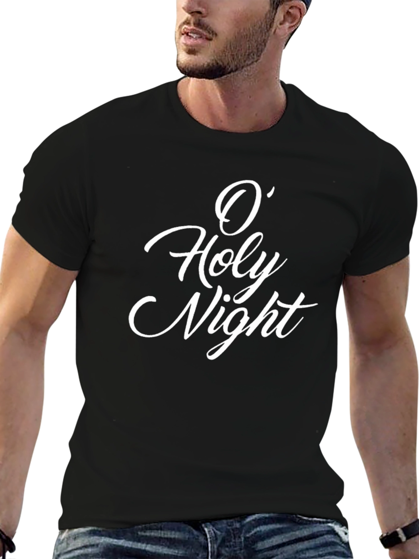 O Holy Night Graphic T-Shirt - Classic Holiday Tee