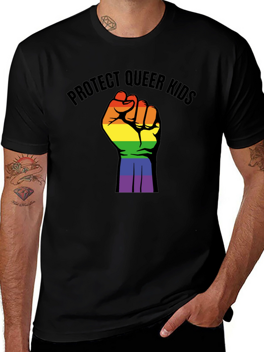 Protect Queer Kids Graphic T-Shirt - Pride LGBTQ+ Support Tee