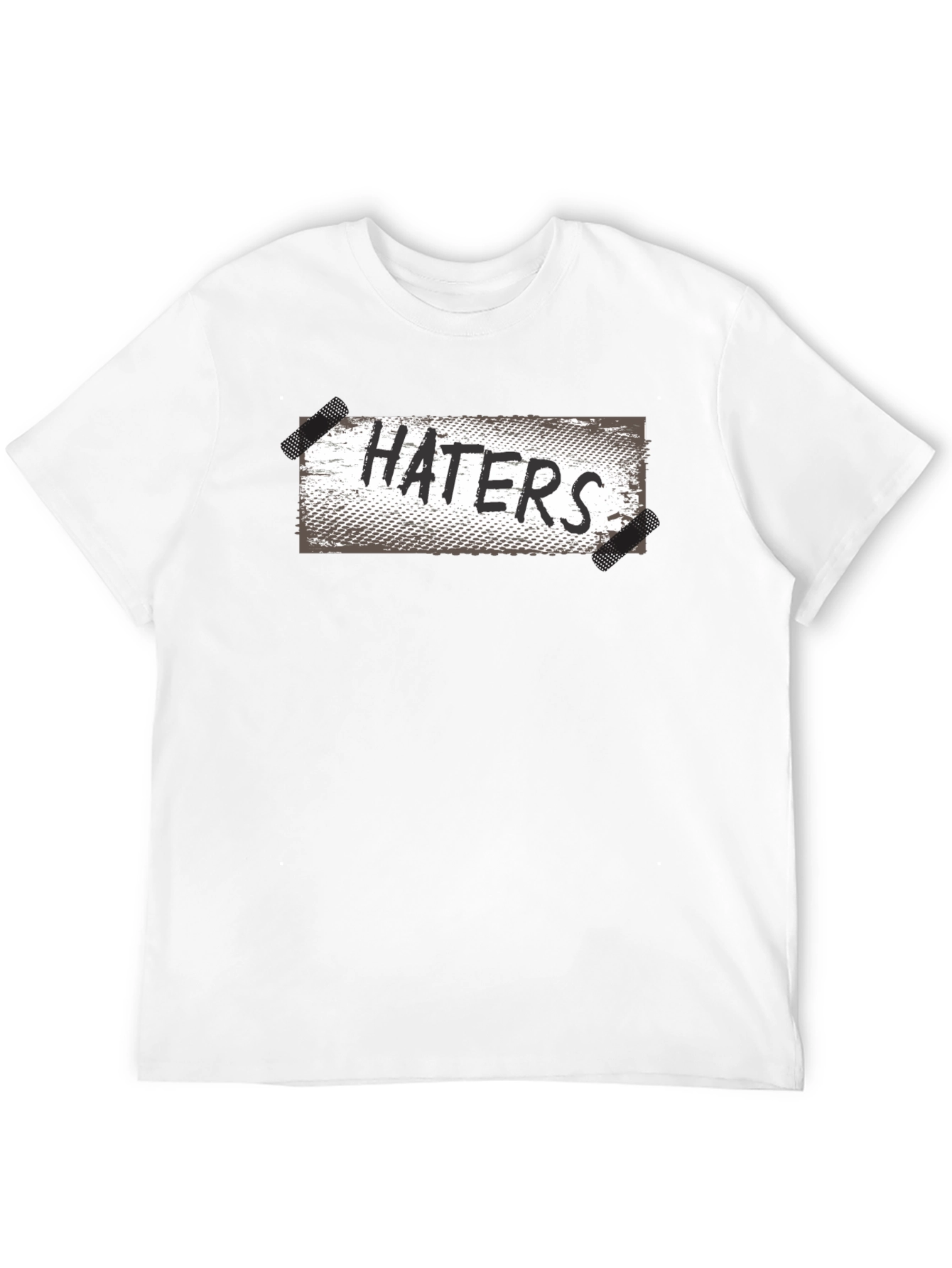 Haters Graphic Print Black T-Shirt - Casual Wear