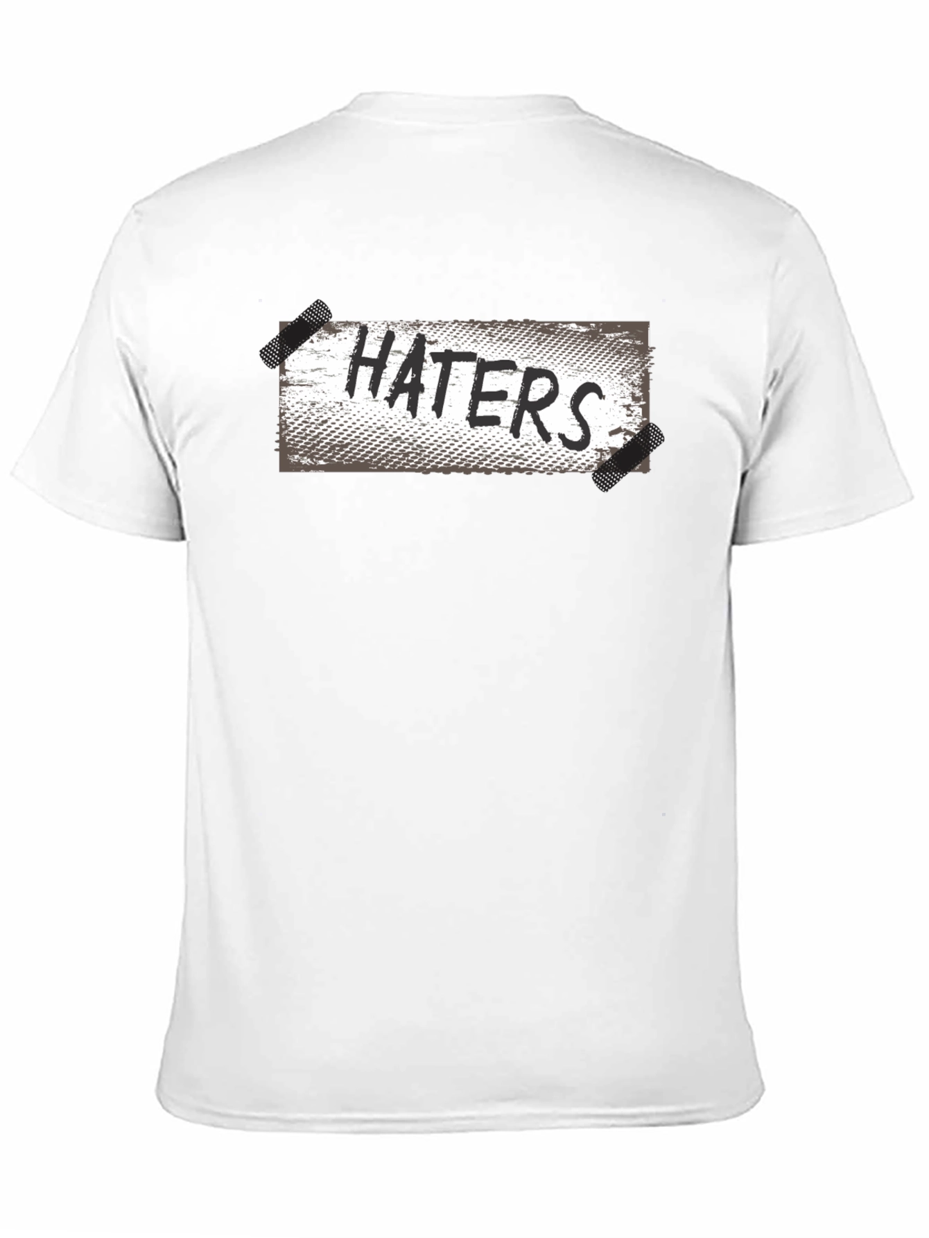 Haters Graphic Print Black T-Shirt - Casual Wear