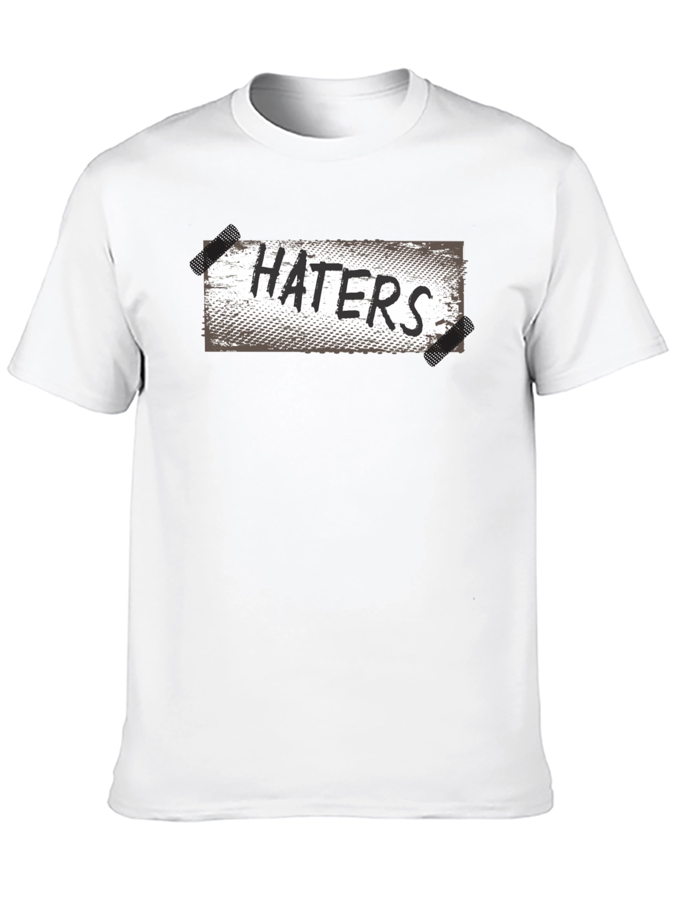 Haters Graphic Print Black T-Shirt - Casual Wear