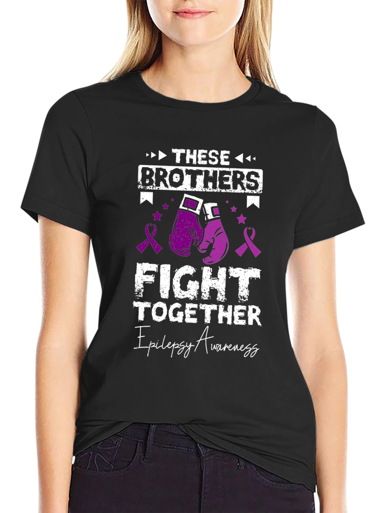 Epilepsy Awareness Brothers Fight Together T-Shirt