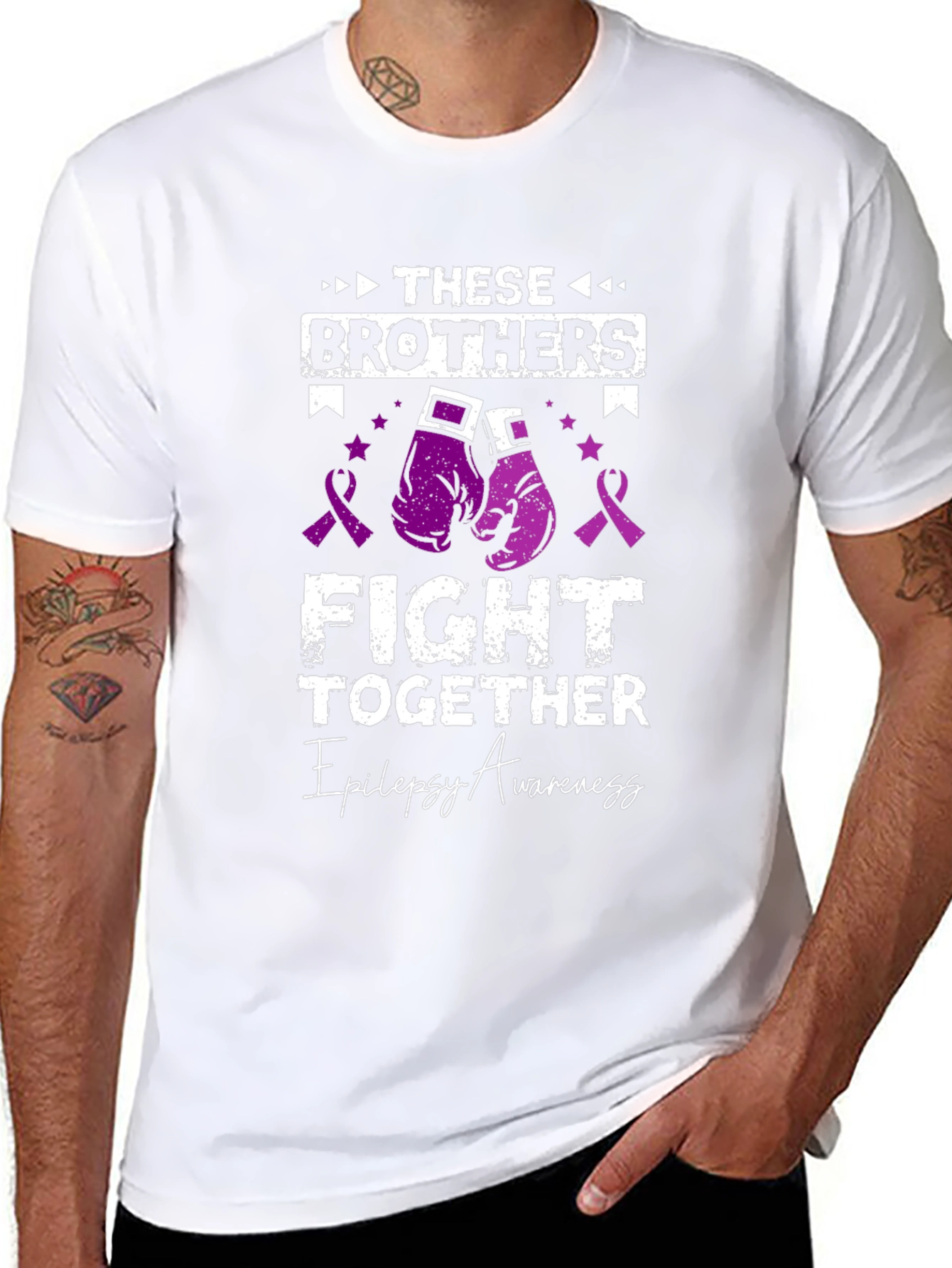 Epilepsy Awareness Brothers Fight Together T-Shirt