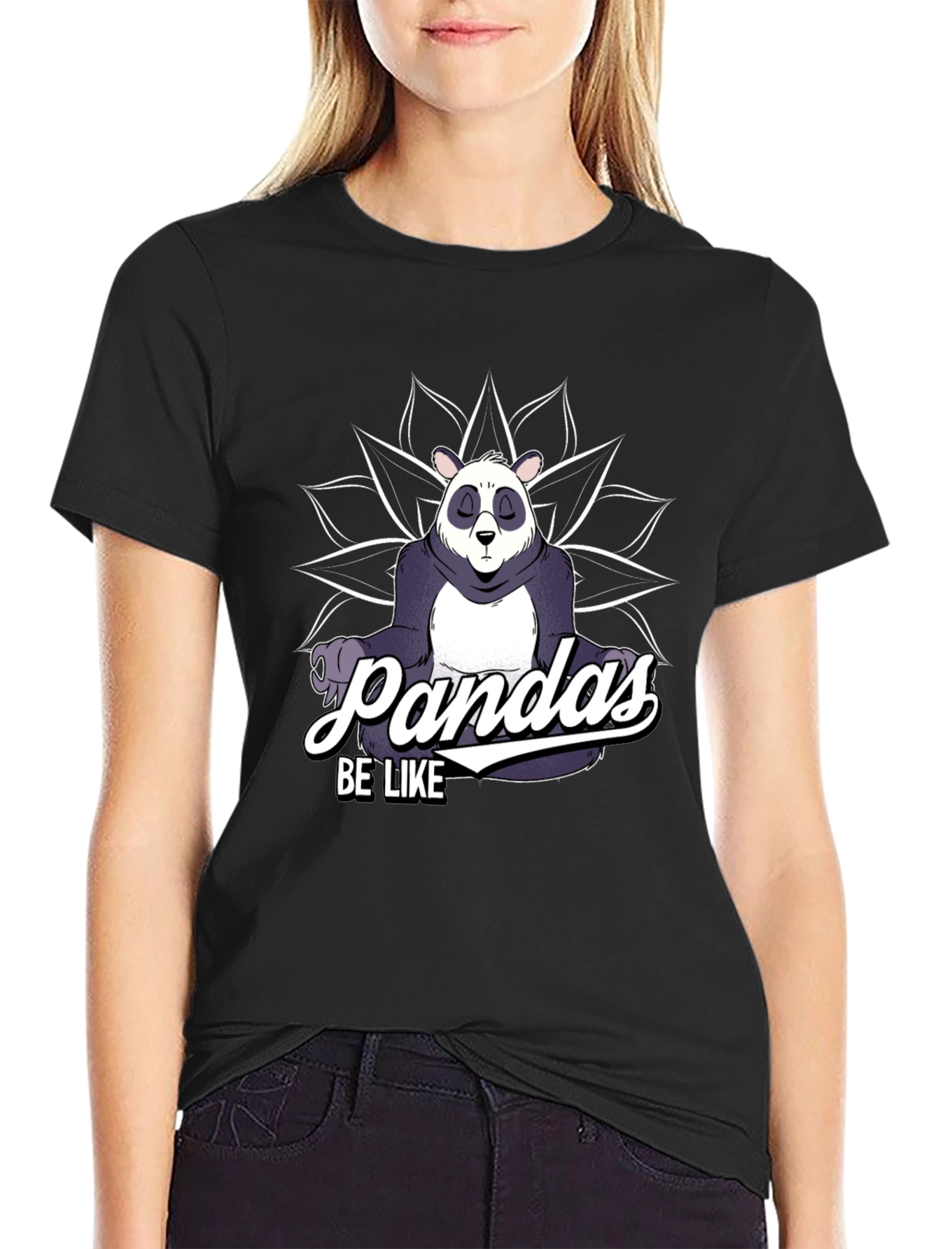 Mens Pandas Be Like Graphic T-Shirt
