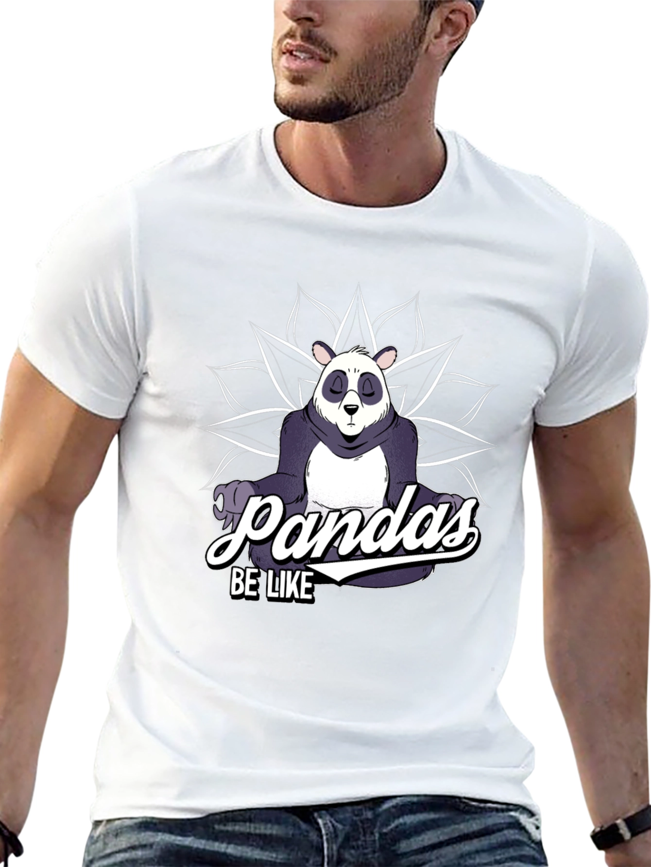 Mens Pandas Be Like Graphic T-Shirt