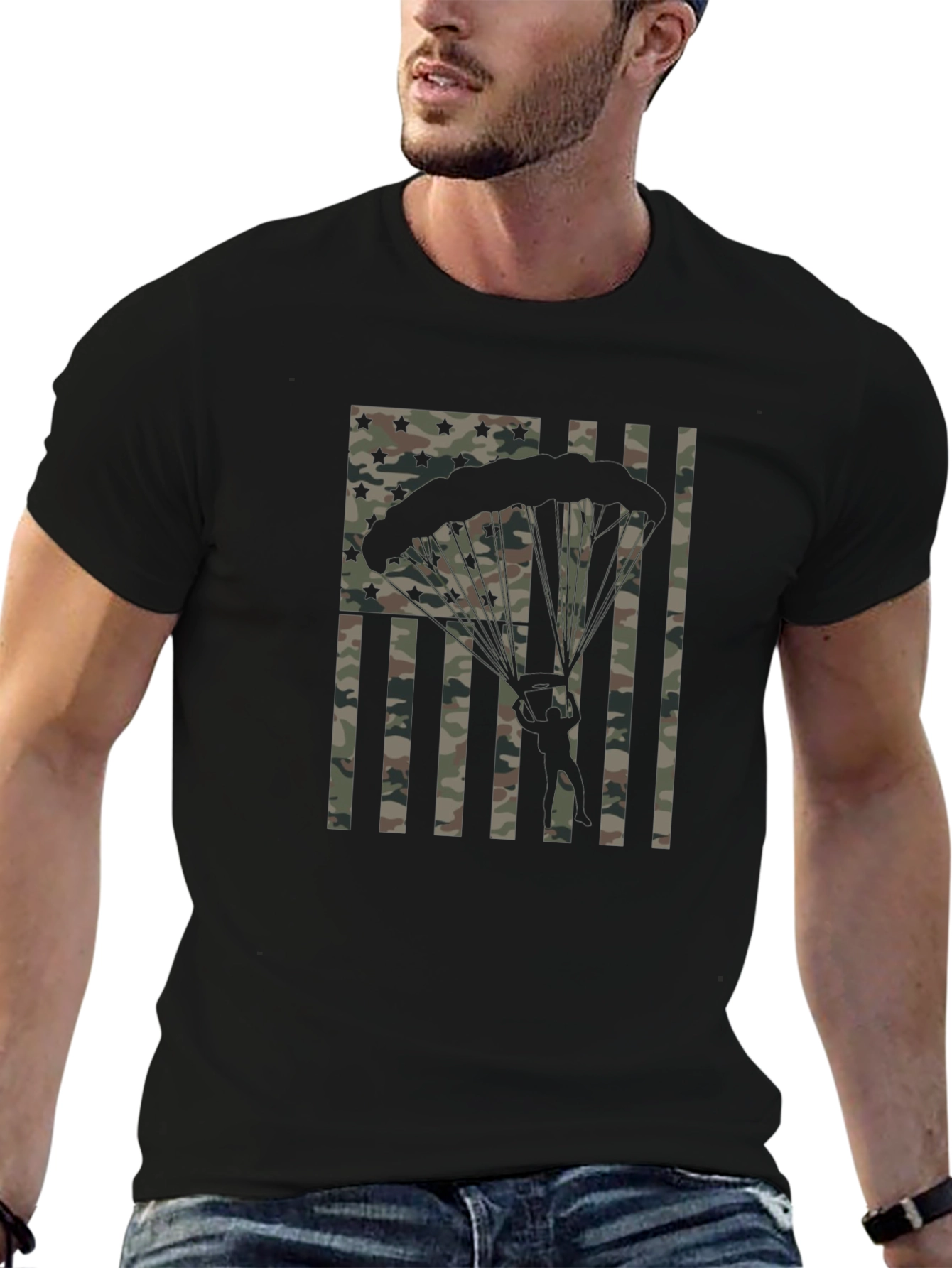 Parachute Camo Flag T-Shirt