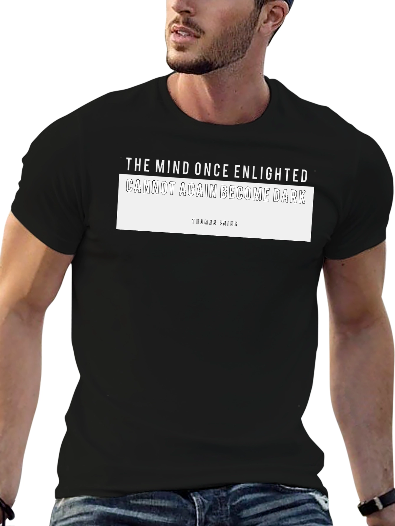 Enlightened Mind Graphic Tee - Thomas Paine Quote