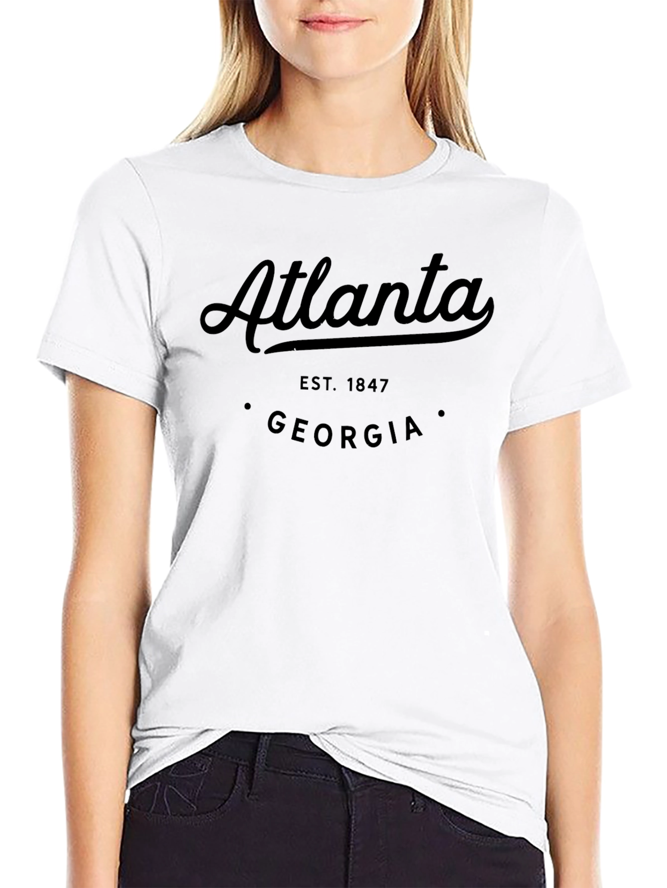 Atlanta Georgia Est. 1847 Black T-Shirt