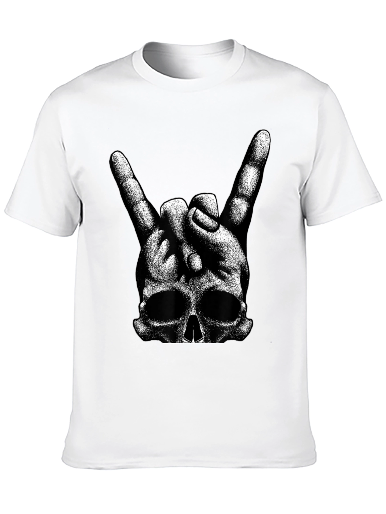 Rock On Skull Graphic T-Shirt