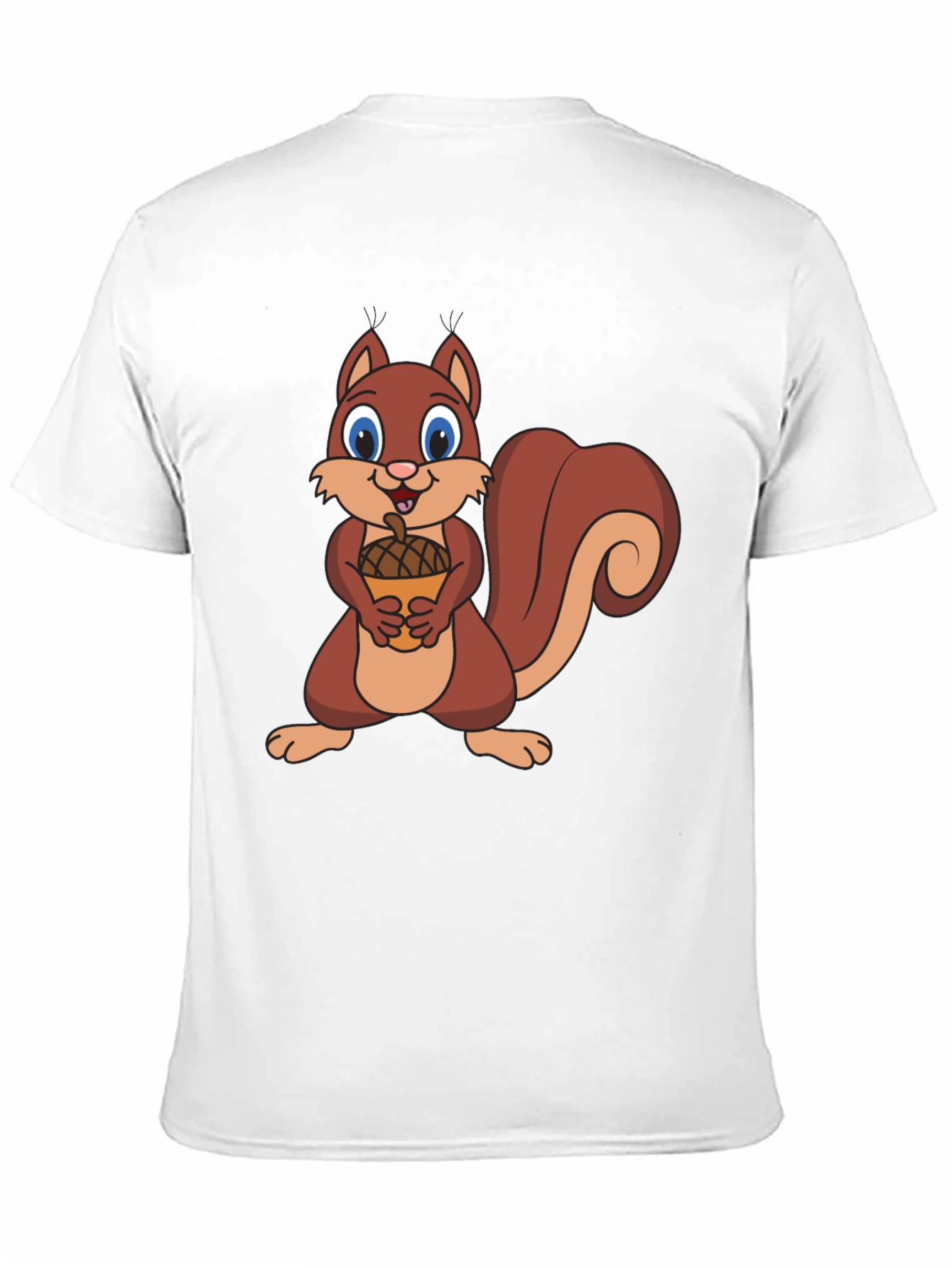 Squirrel Holding Acorn Graphic T-Shirt