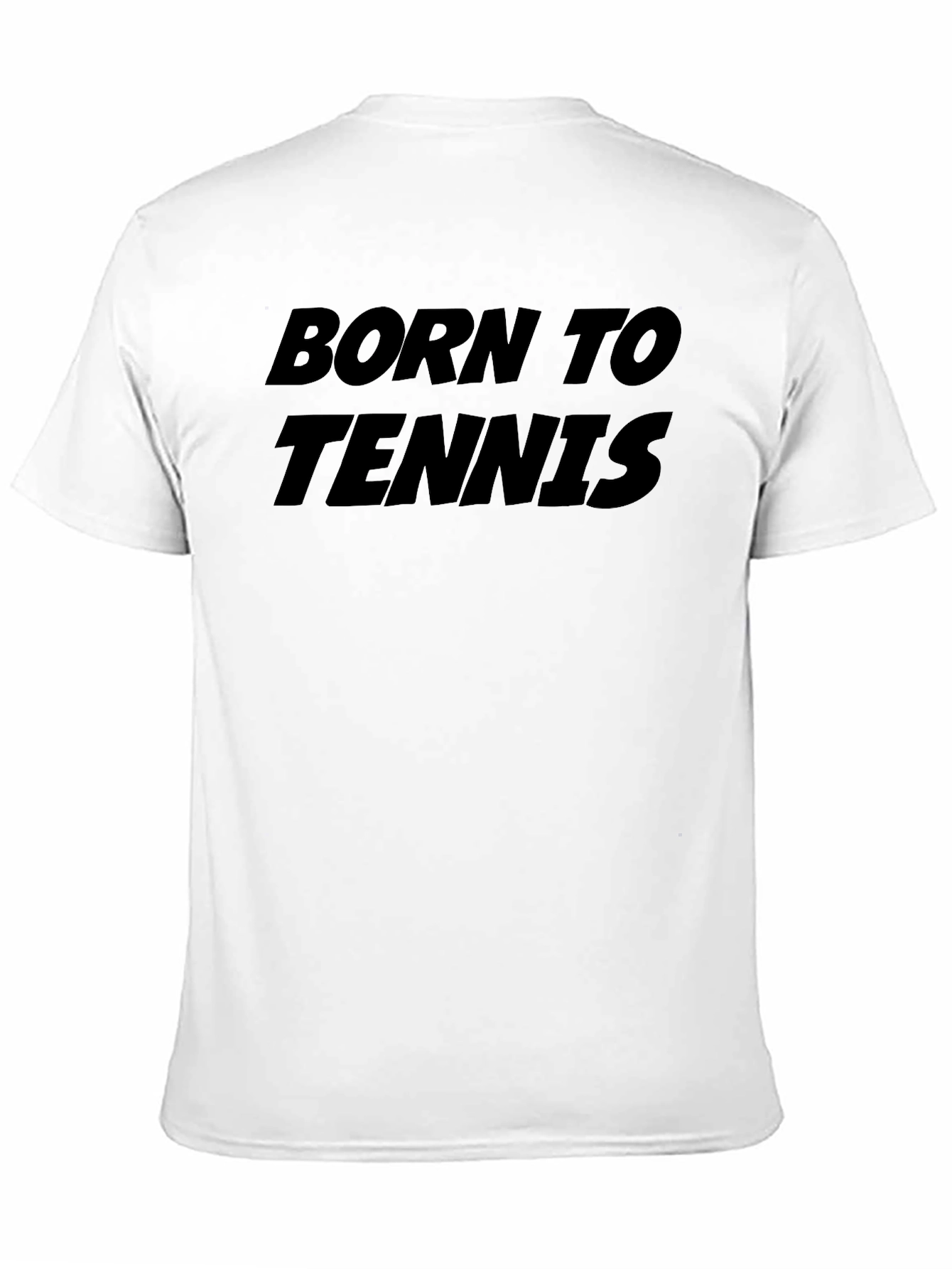 Born to Tennis Graphic Tee - Black