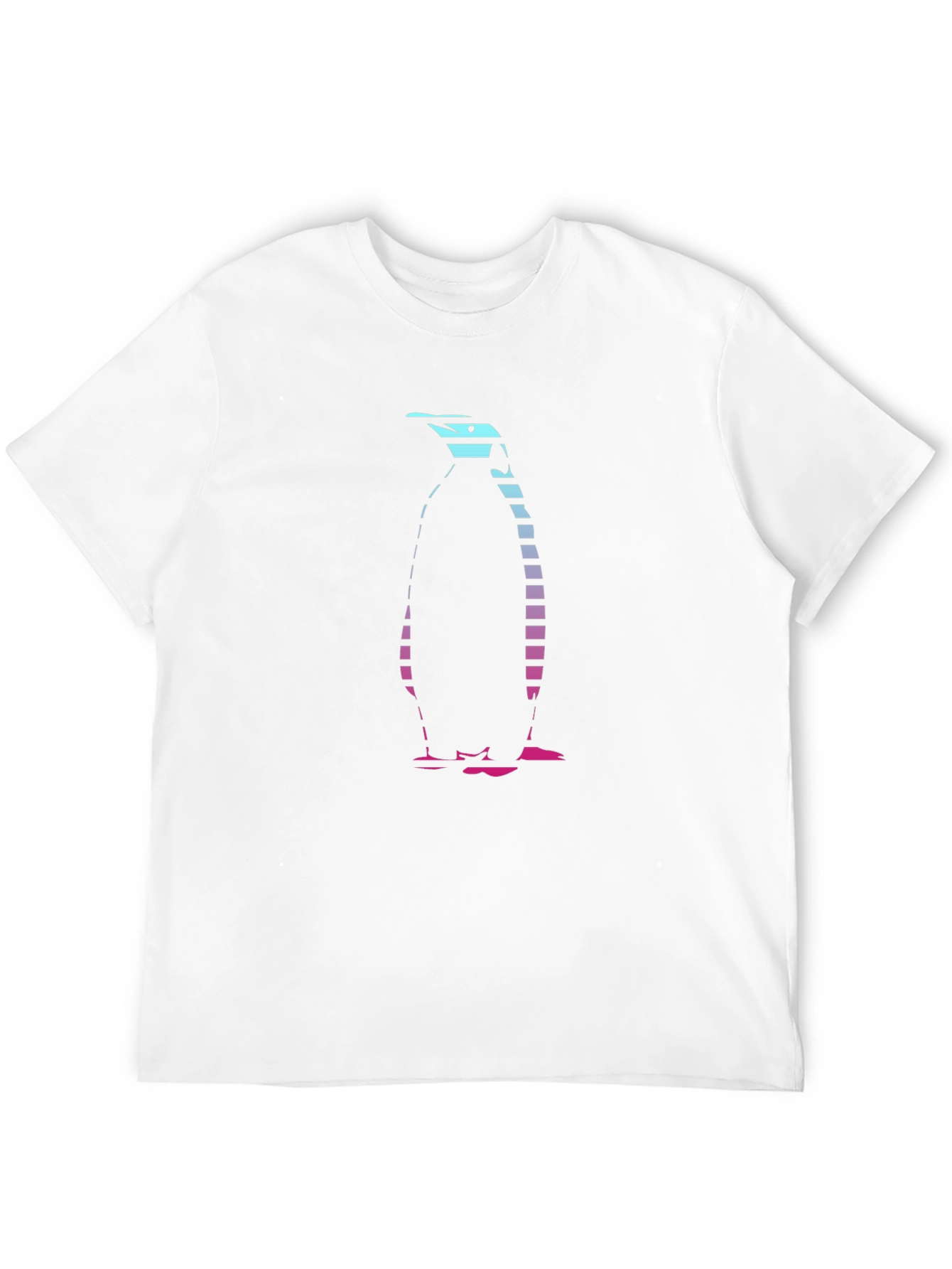 Cool Penguin Graphic Tee - Black