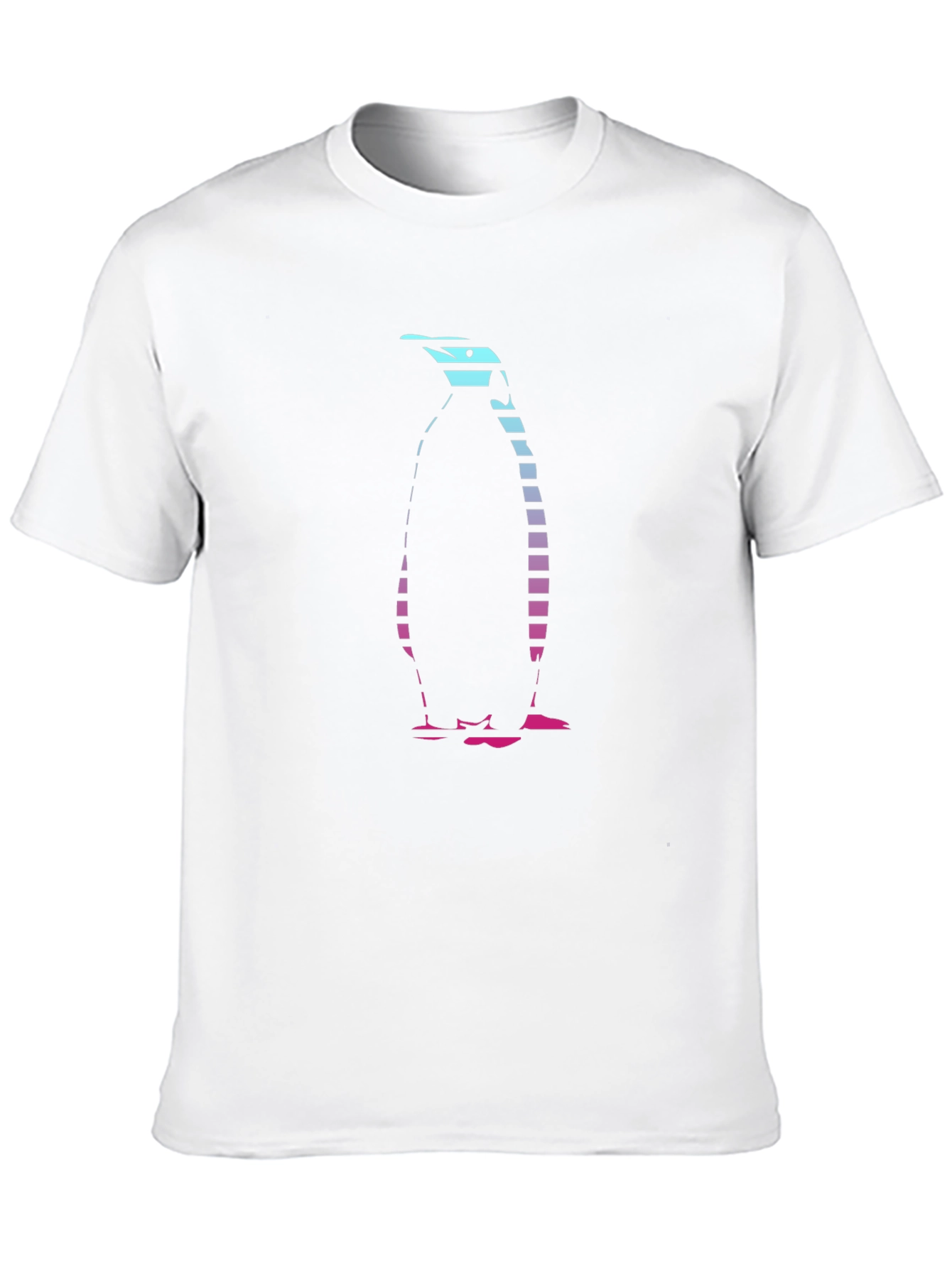 Cool Penguin Graphic Tee - Black