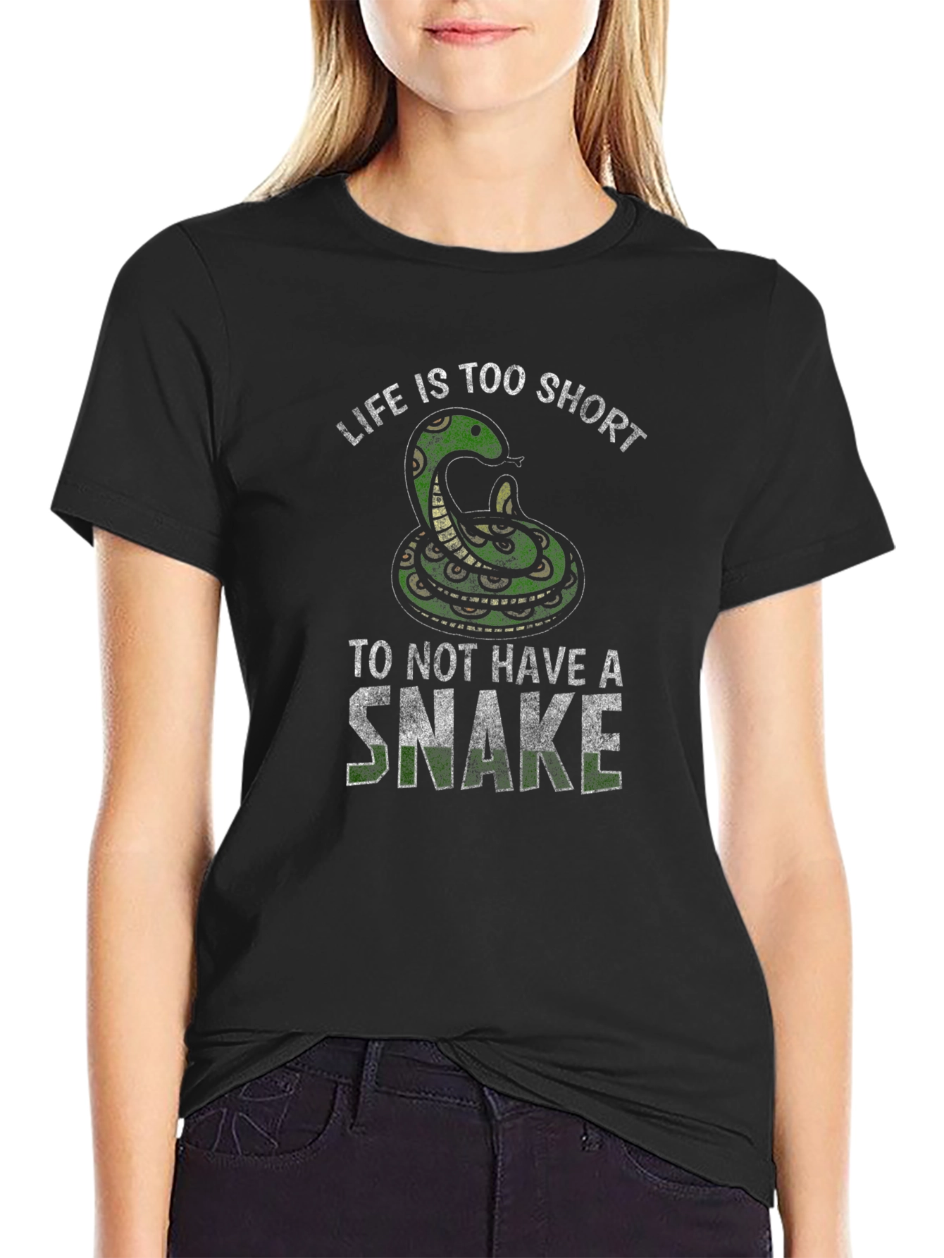 Life is Too Short Snake Graphic Tee