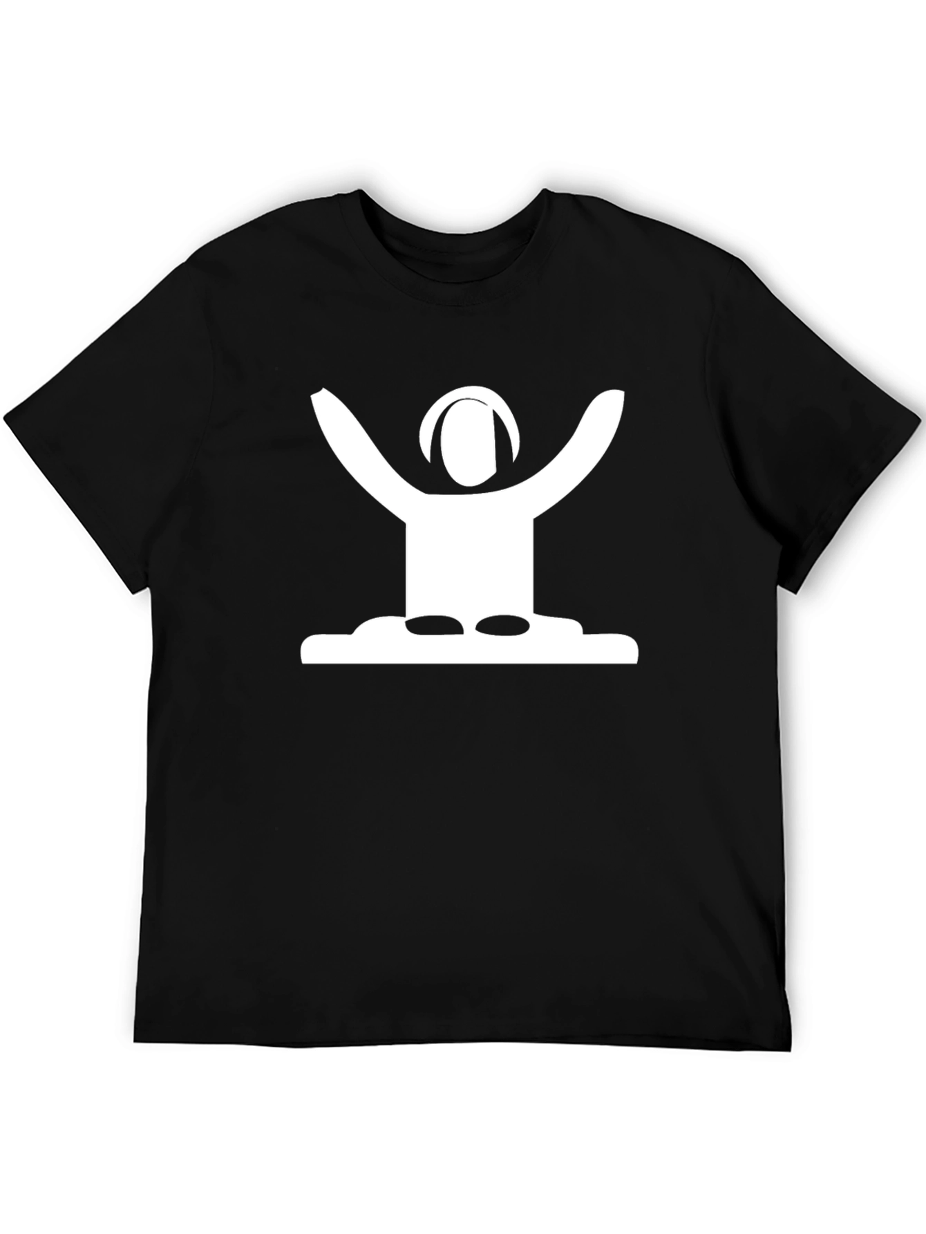 DJ Graphic Tee - Black Cotton Music Lover Shirt