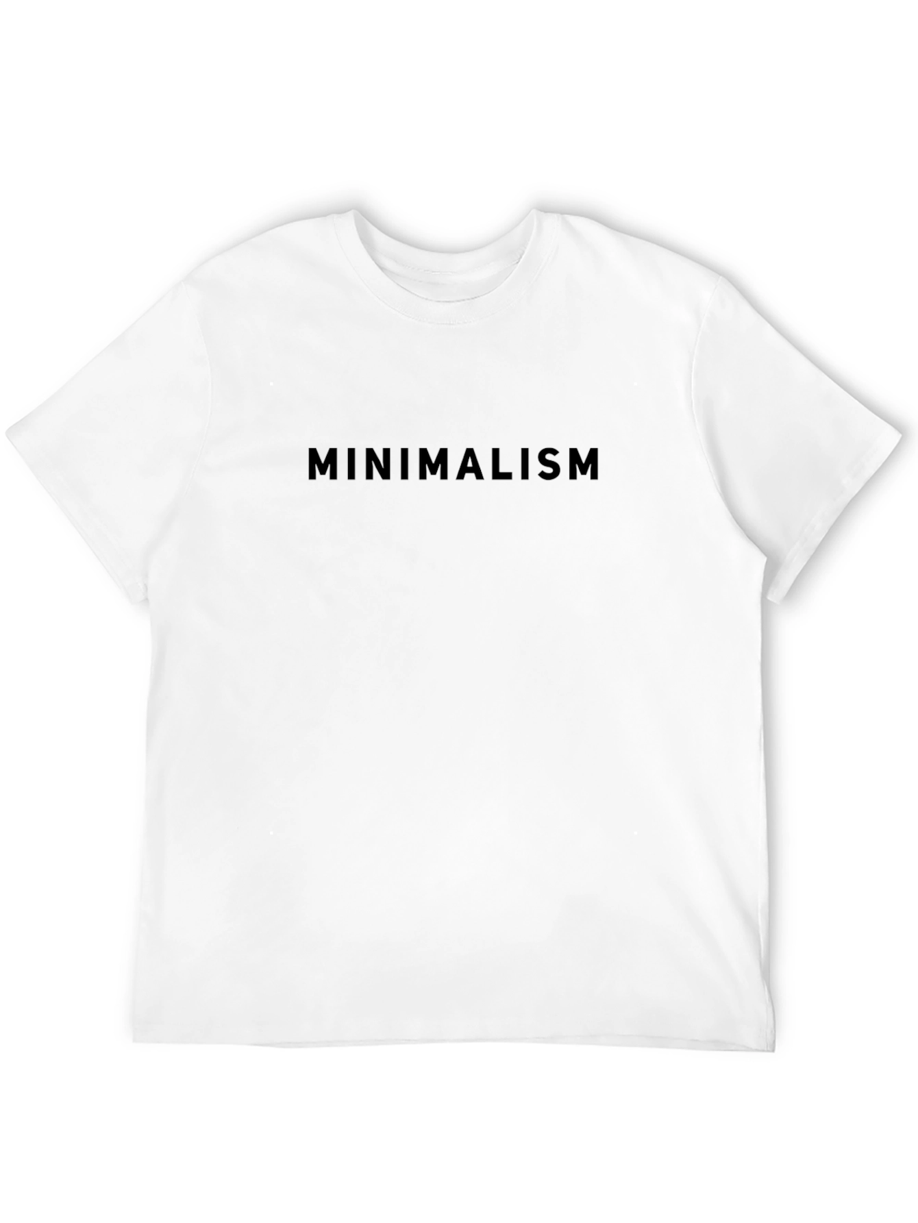 Minimalism Black Tee - Classic Style