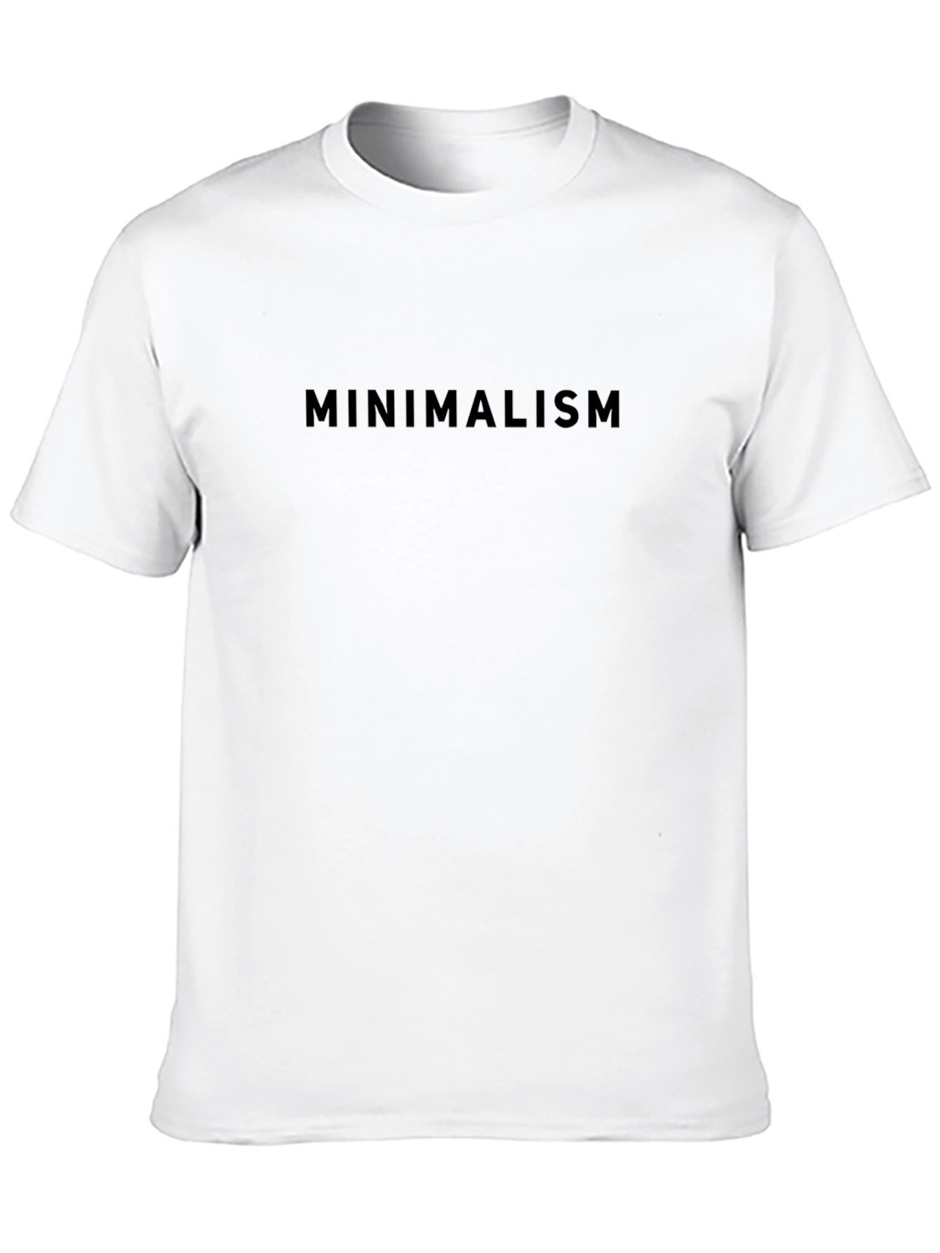 Minimalism Black Tee - Classic Style