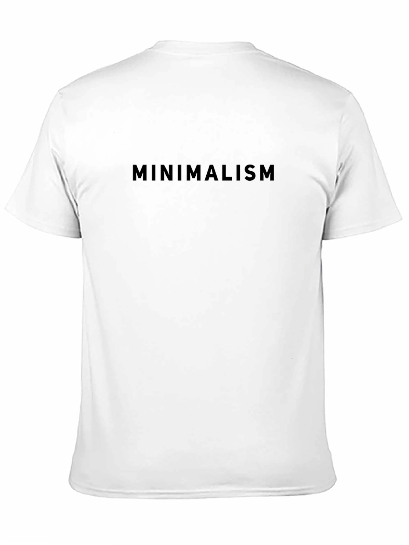 Minimalism Black Tee - Classic Style