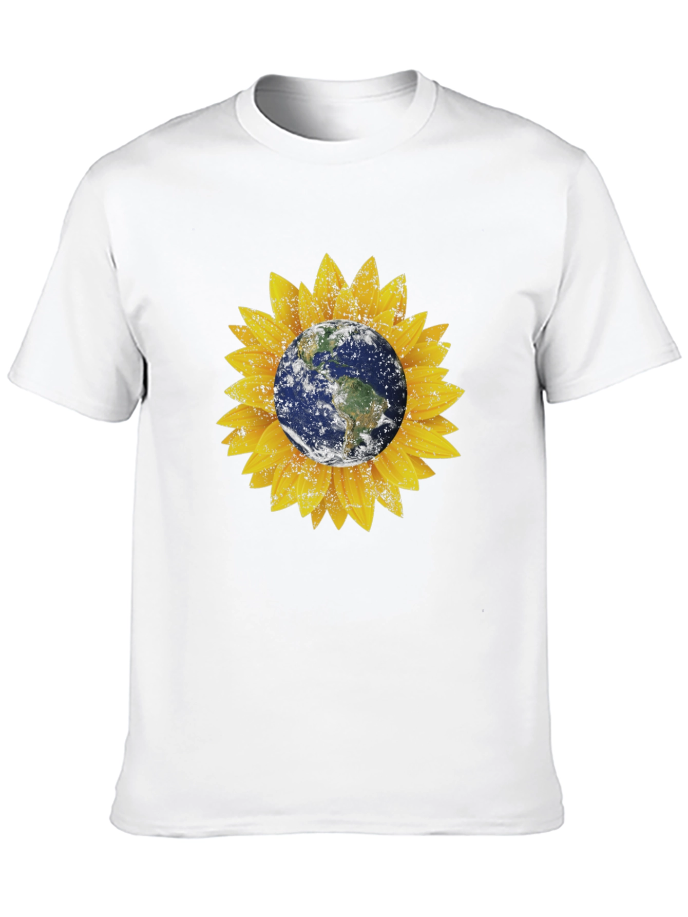 Earth Sunflower Graphic Tee - Black