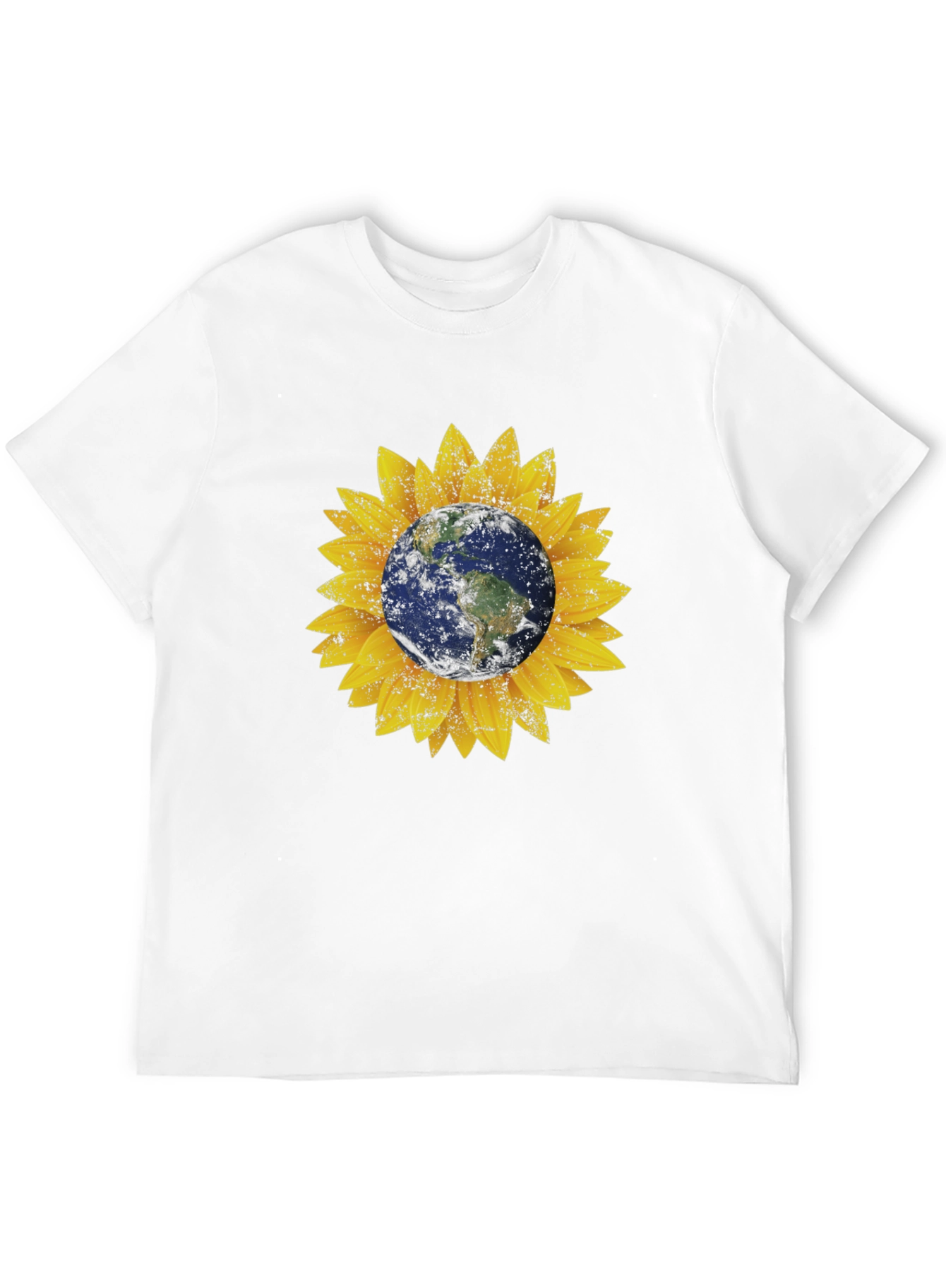 Earth Sunflower Graphic Tee - Black