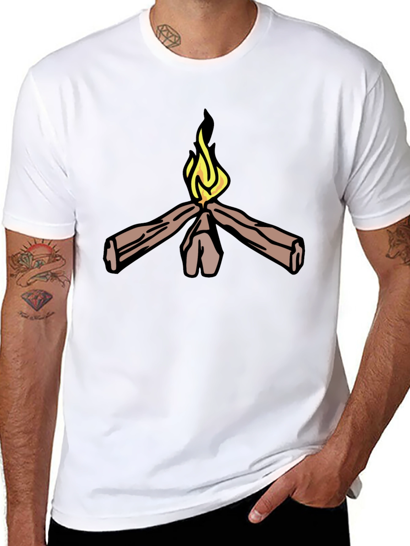 Campfire Graphic Tee - Cozy Vibes