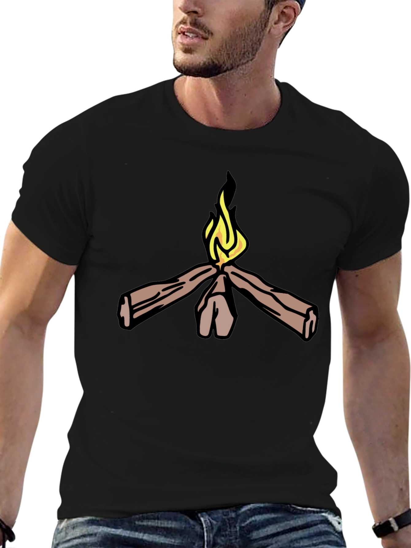 Campfire Graphic Tee - Cozy Vibes