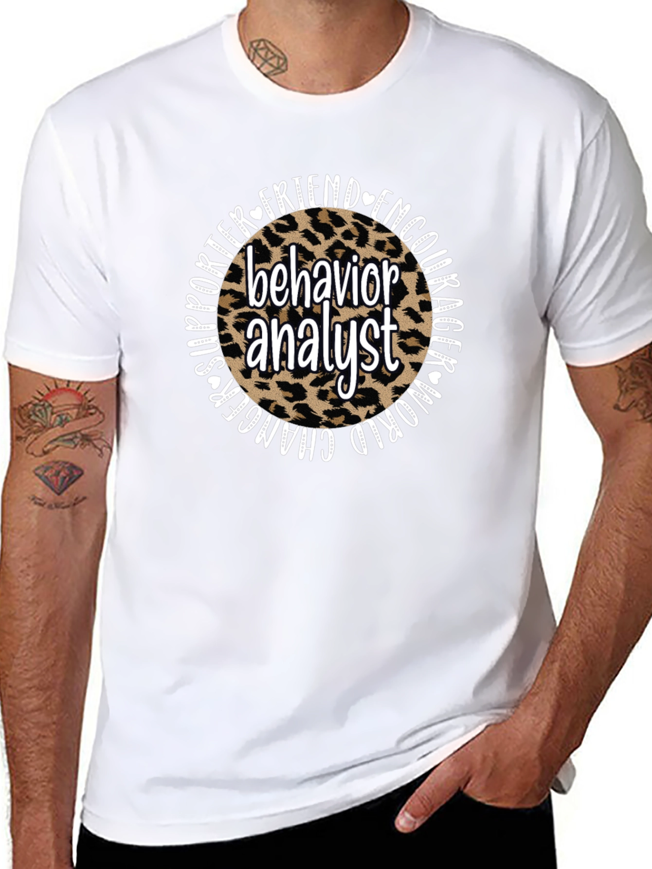 Behavior Analyst Leopard Print T-Shirt