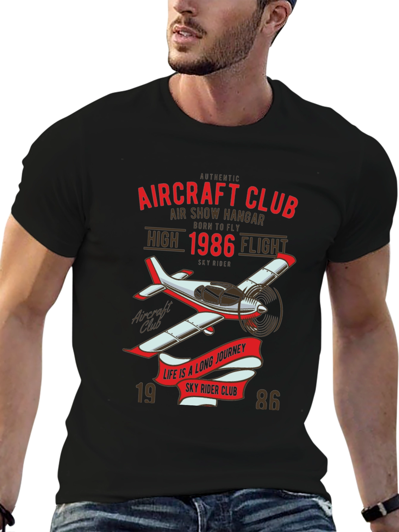 Aircraft Club T-Shirt - 1986 Flight